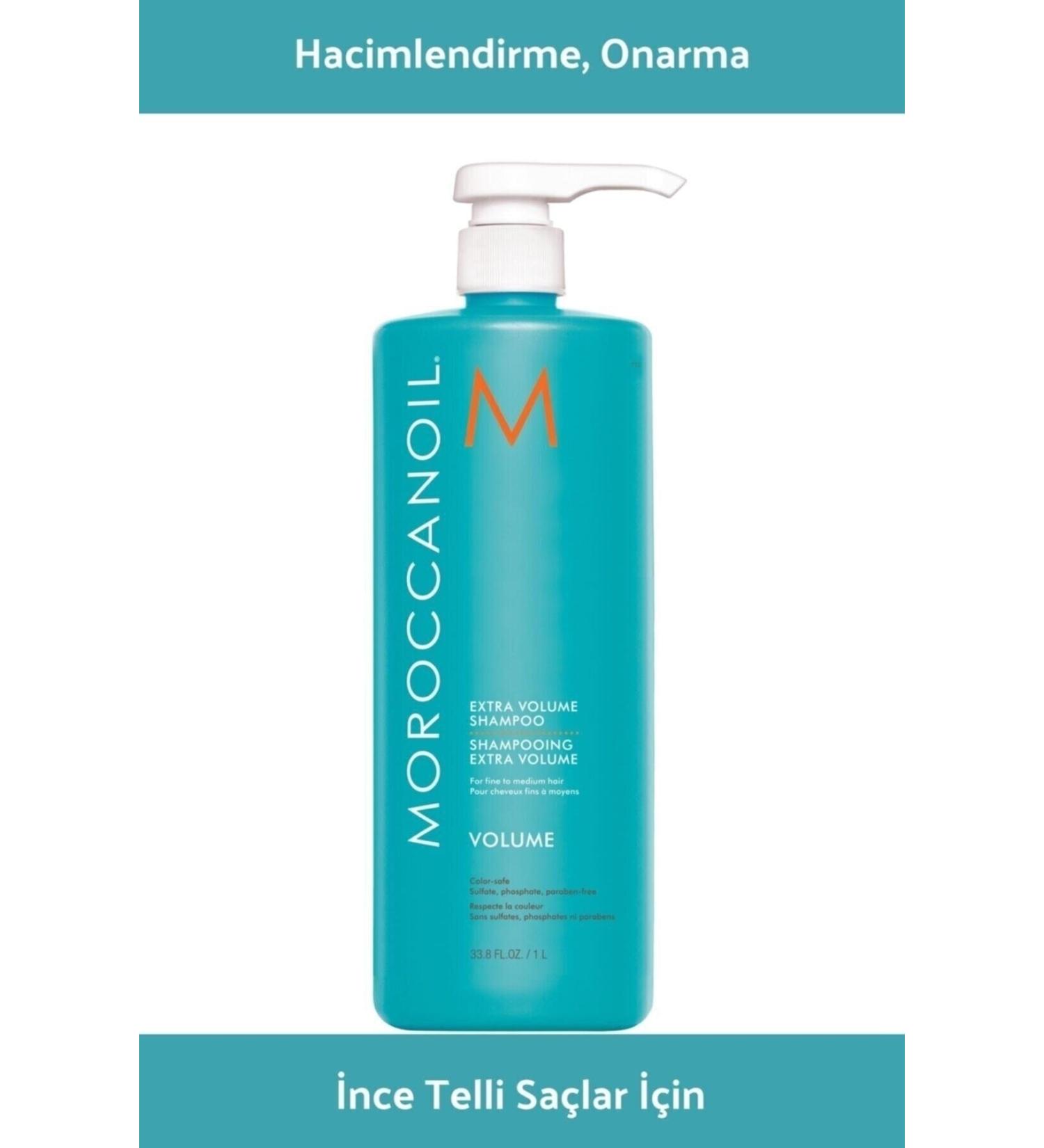 Moroccanoil Extra Volume Shampoo for Fine Hair 1000 ml - Special Formula