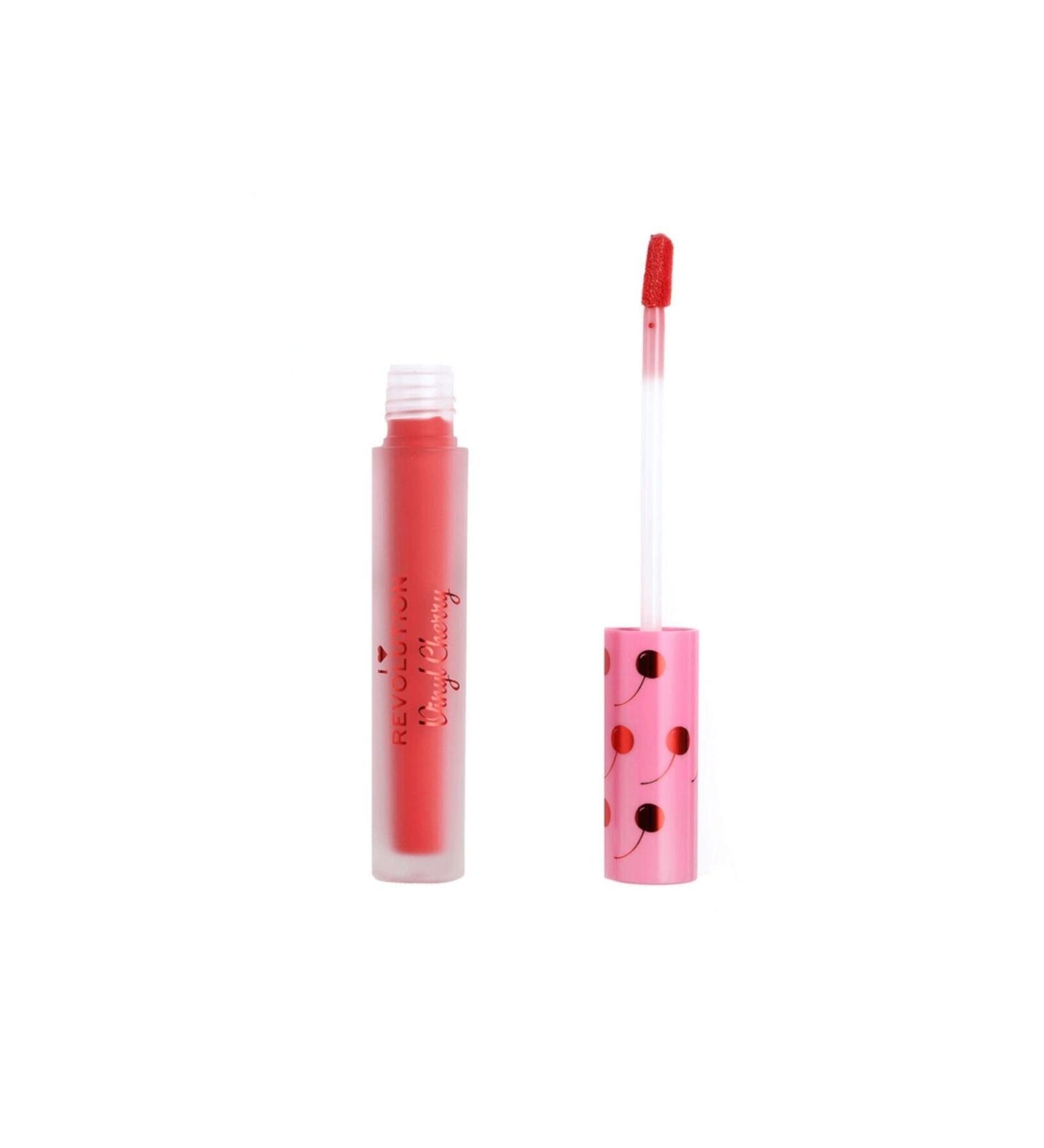 Revolution Heart Vinyl Cherry Liquid Lipstick Color: Marasch no