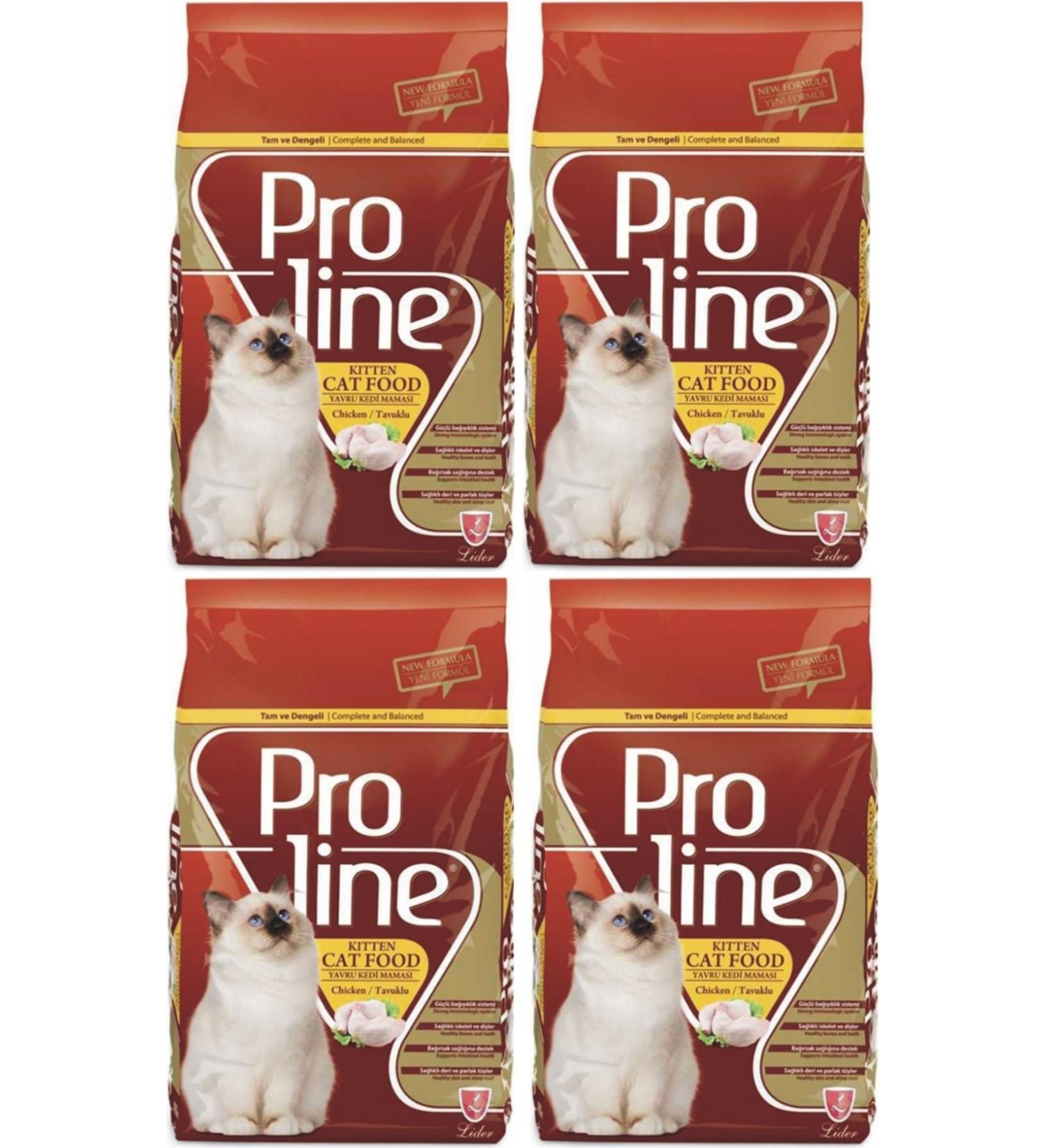 Proline Kitten Cat Food with Chicken 4x1.5 Kg.