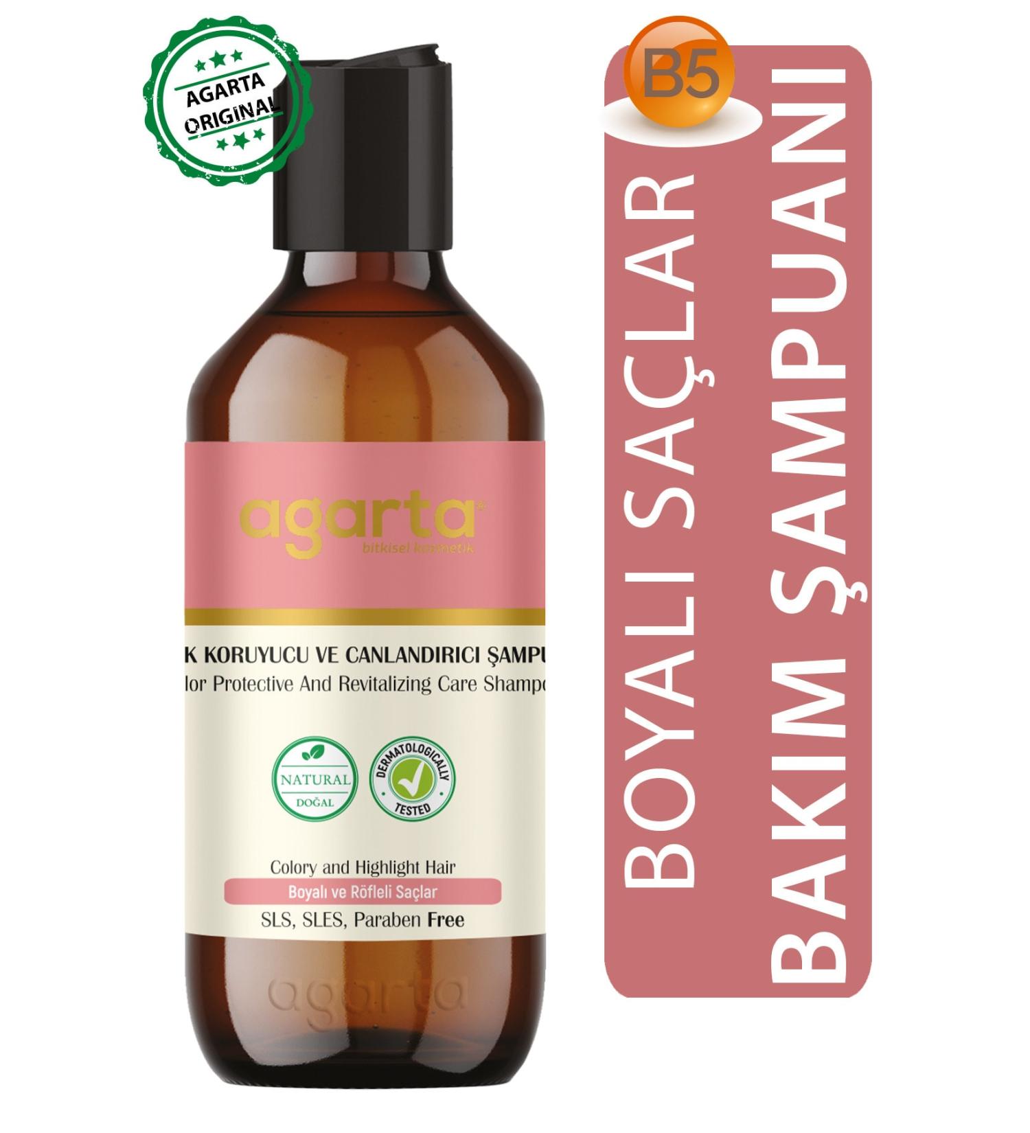 Agarta Color Protecting and Revitalizing Natural Shampoo 400 Ml