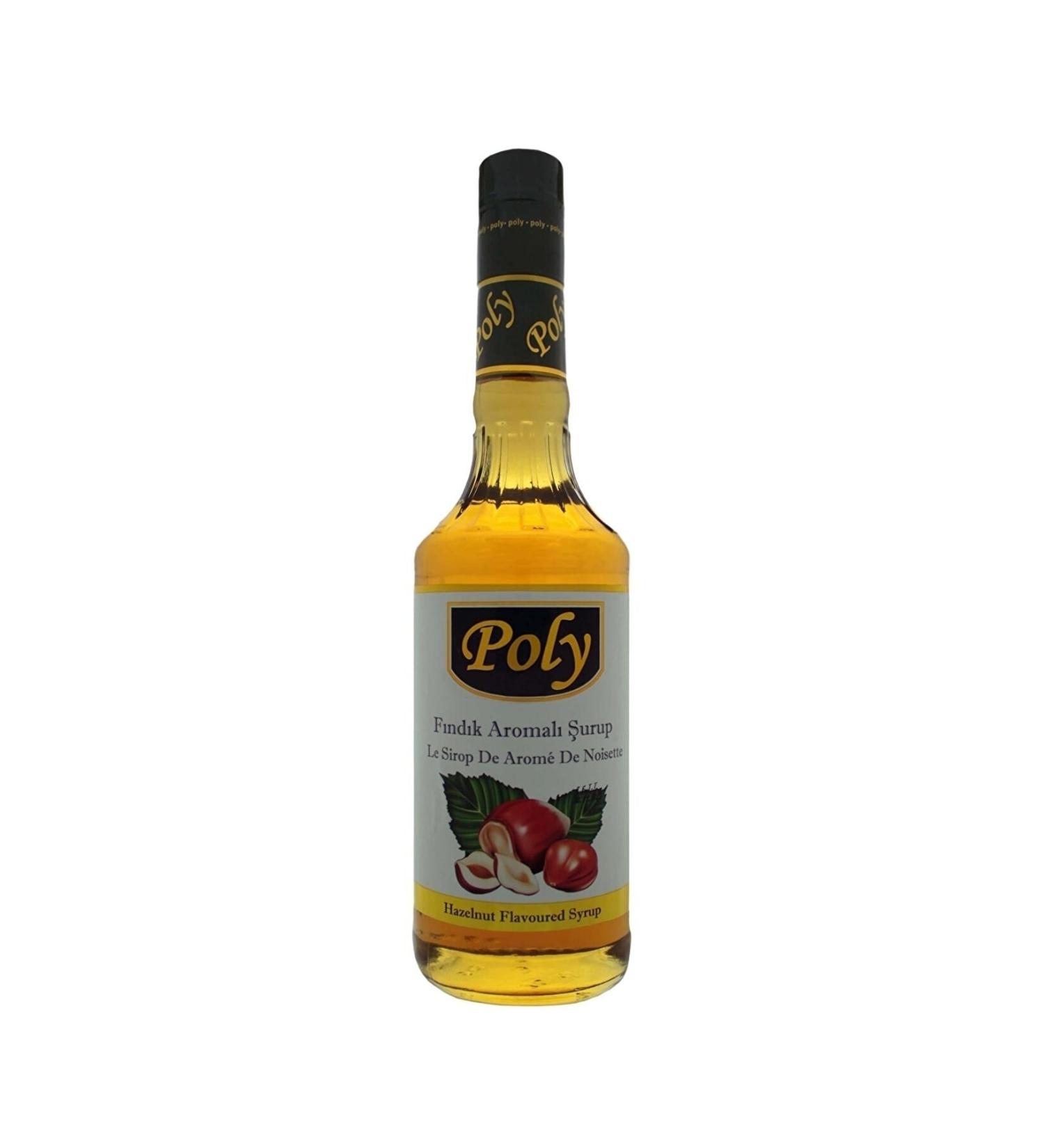 Poly Hazelnut Flavored Cocktail Syrup 750 Ml