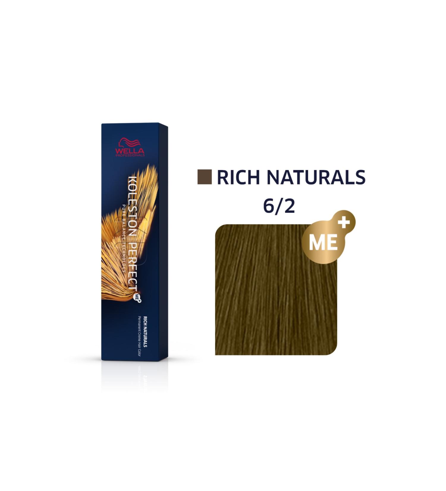 wella Professionals Koleston Perfect Me+ 6/2 Rich Naturals Permanent Hair Dye 60 Ml