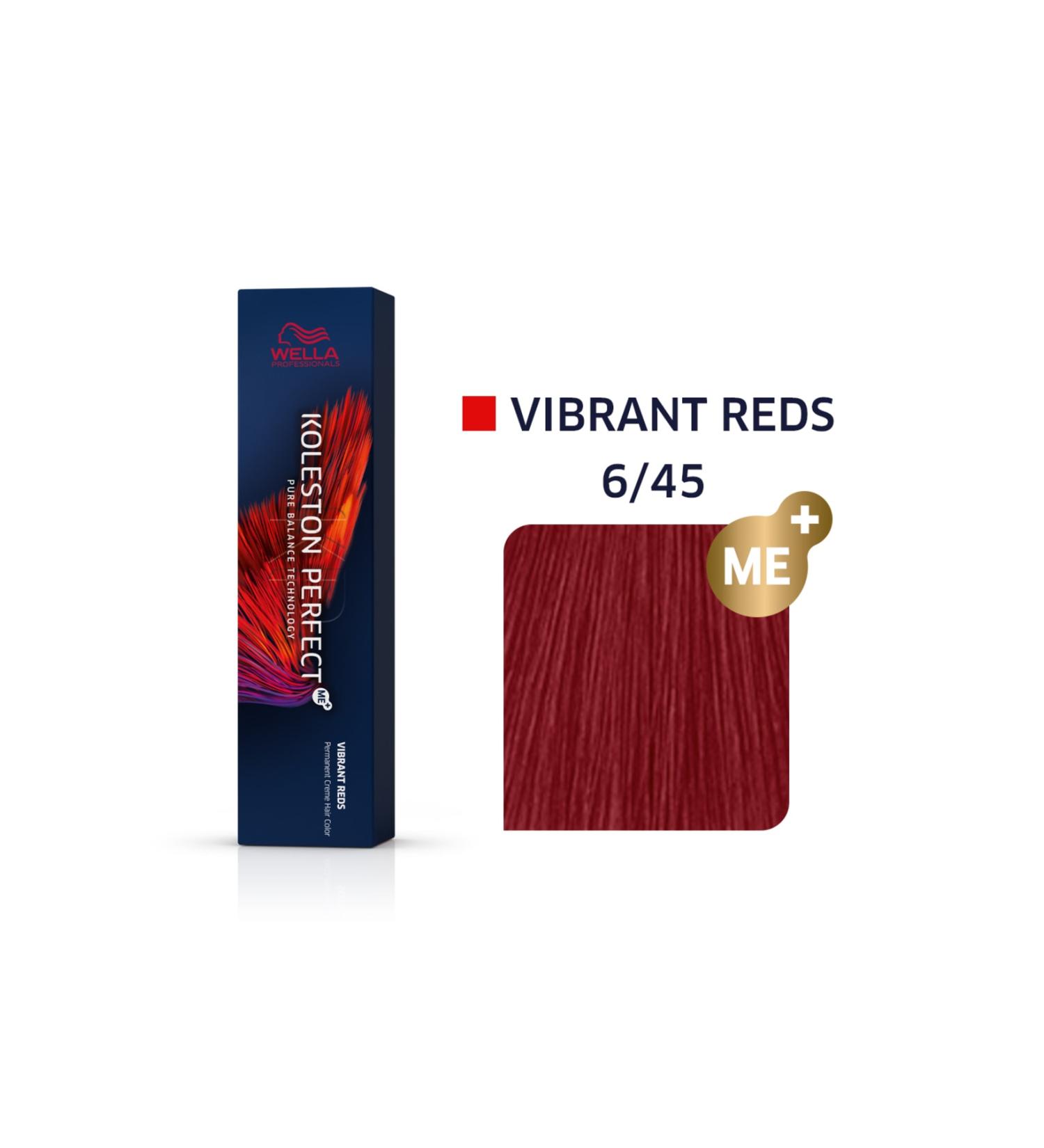wella Professionals Koleston Perfect Me+ 6/45 Vibrant Reds Permanent Hair Dye 60 Ml