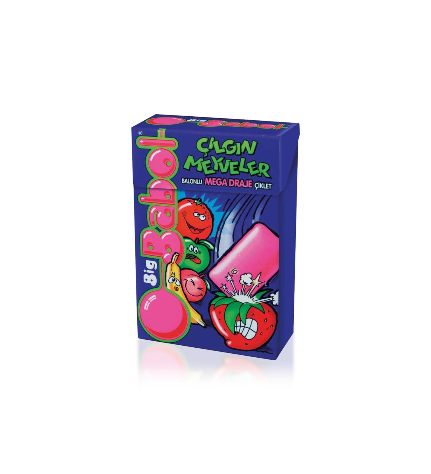 Big Babol Crazy Fruits Gum Mixed Fruit Flavor 36 G