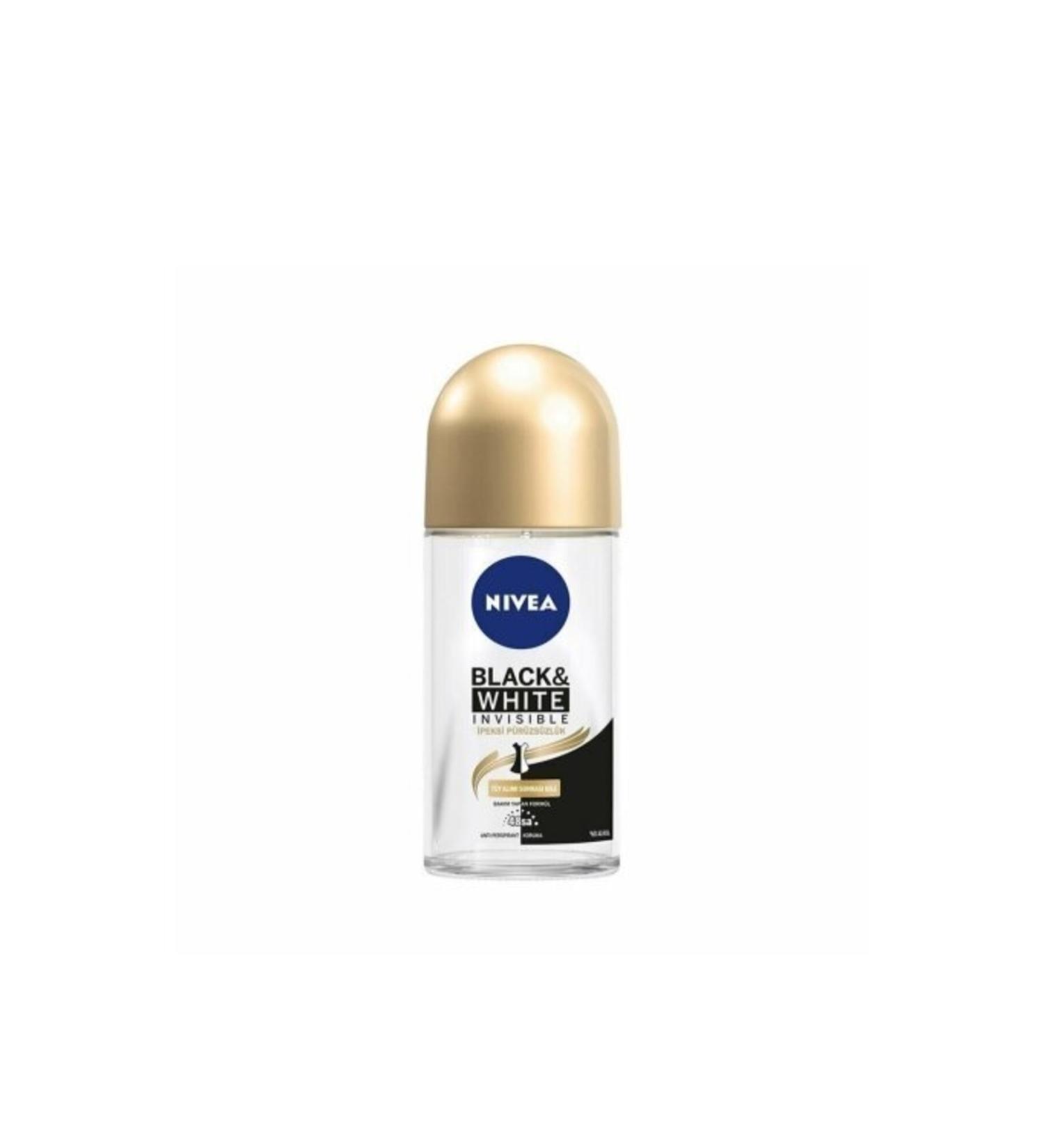 NIVEA B&W Invisible Silky Smooth Roll On 50 ml