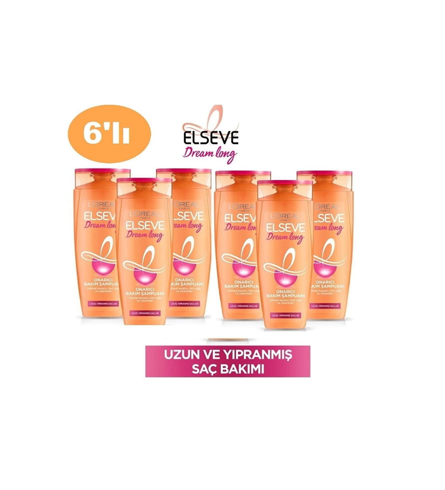 Elseve Dream Long Repair Care Shampoo 400ml X6 Pieces