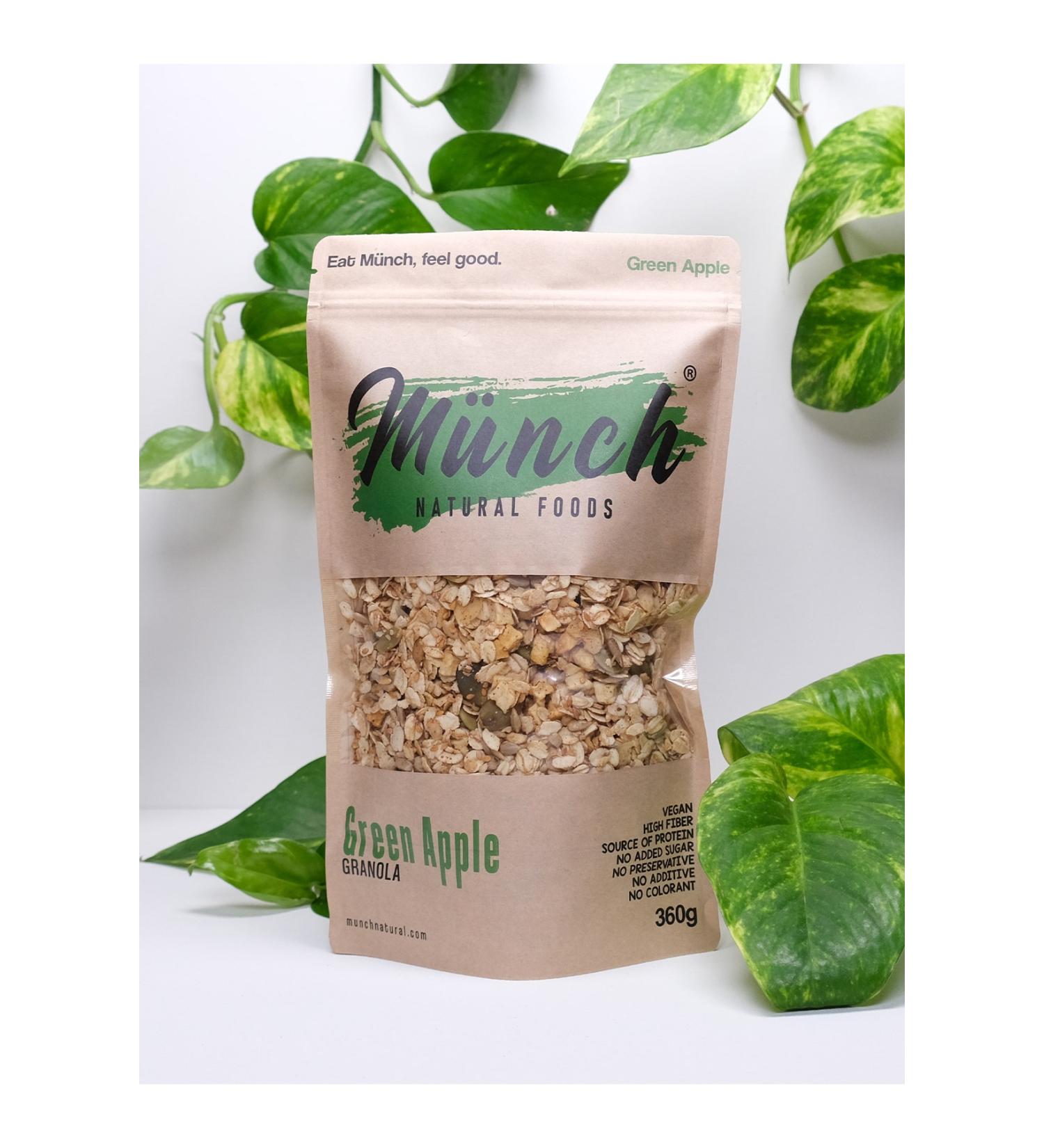M nch Natural Foods Green Apple 1 Piece 360gr Green Granola