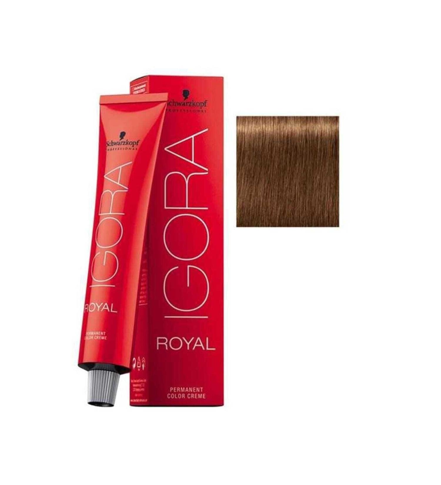 Igora Md Beauty Hair Dye -royal 7-55 Auburn-intense Gold (mo/21 Production Date)