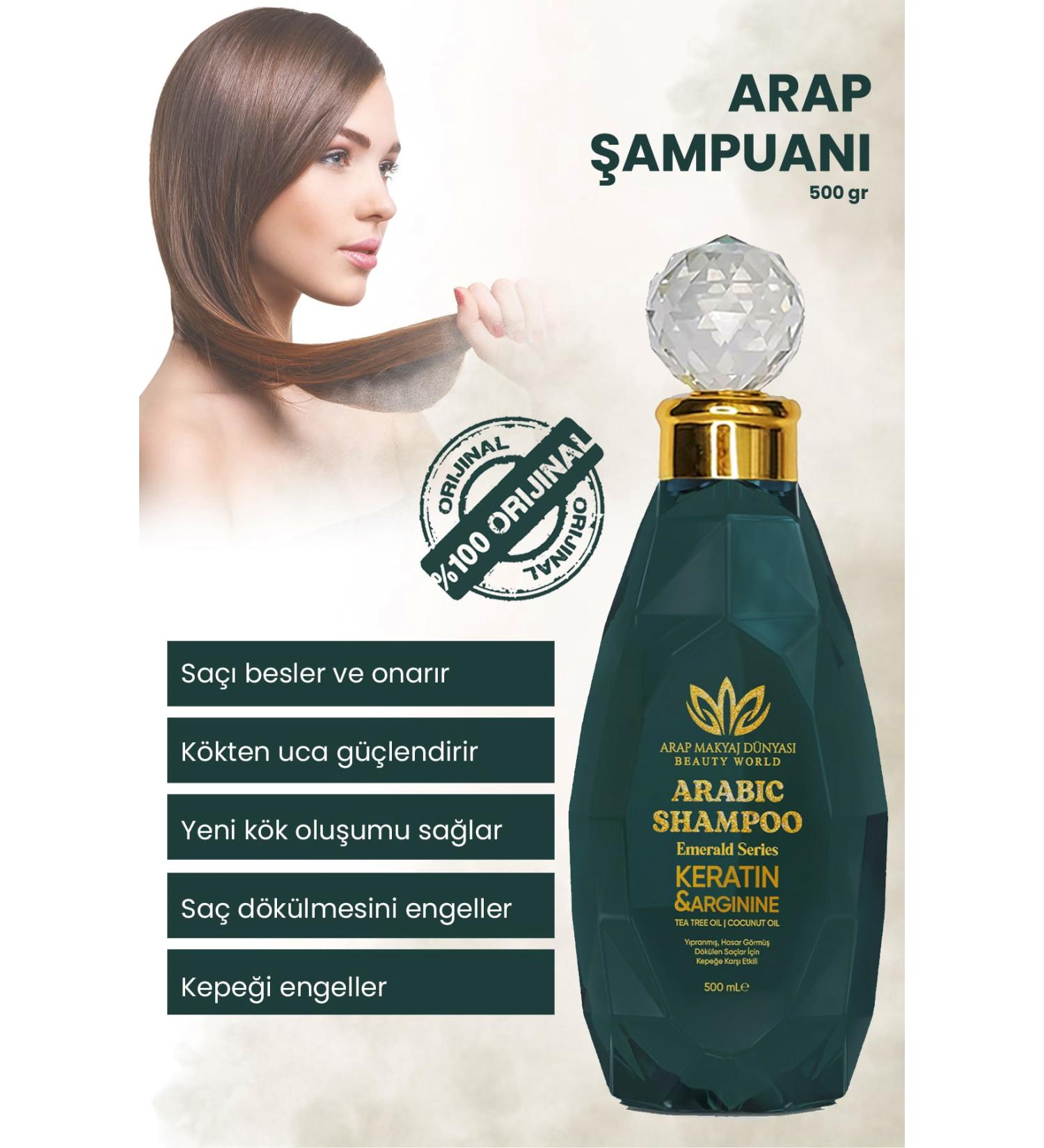 Arab Makeup World Arab Shampoo (500ML) Hair Growth Anti-Loss - Buy Online on GoSupps.com