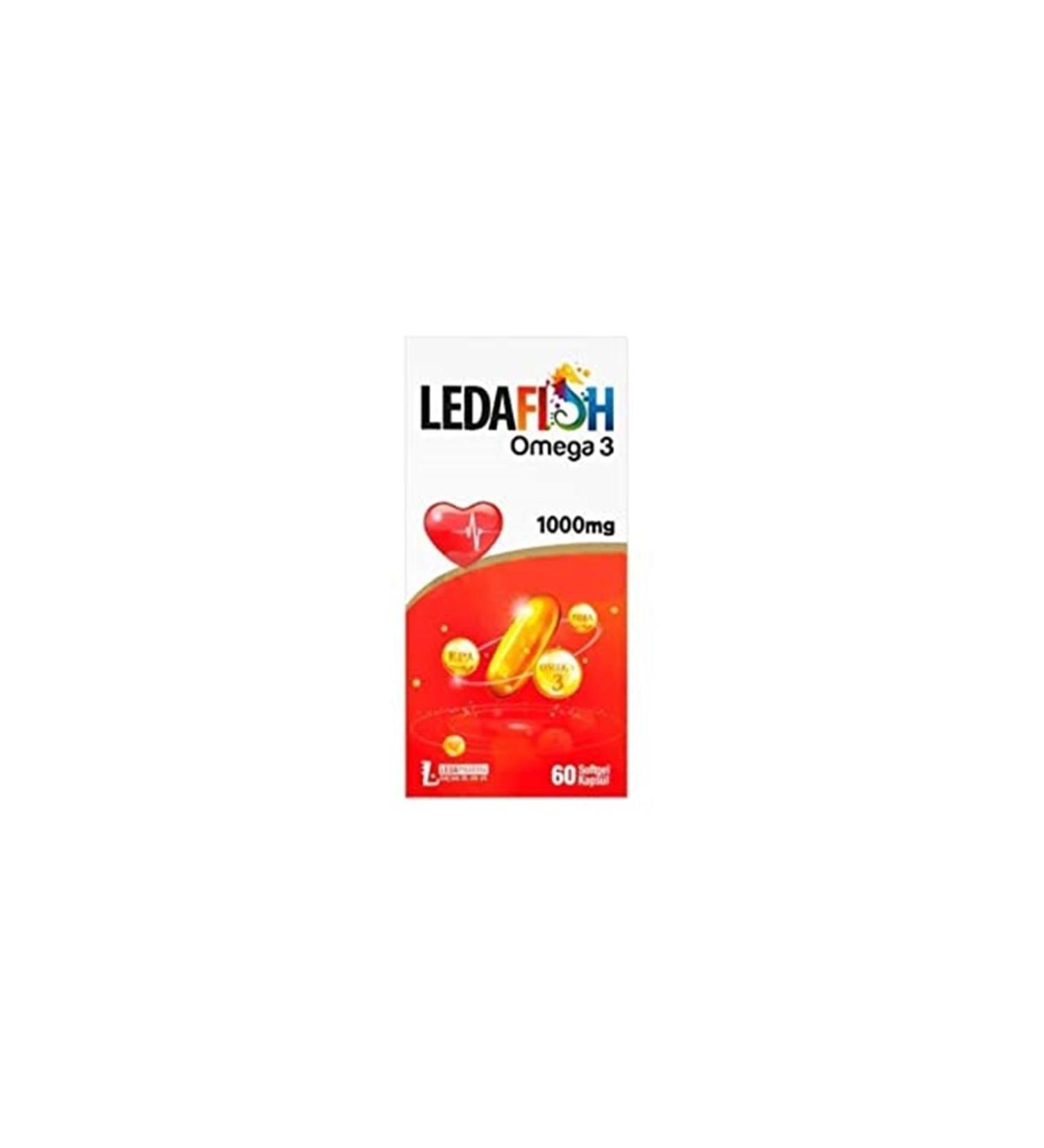 Ledafish Omega 3 1000 Mg 60 Softgel Capsules