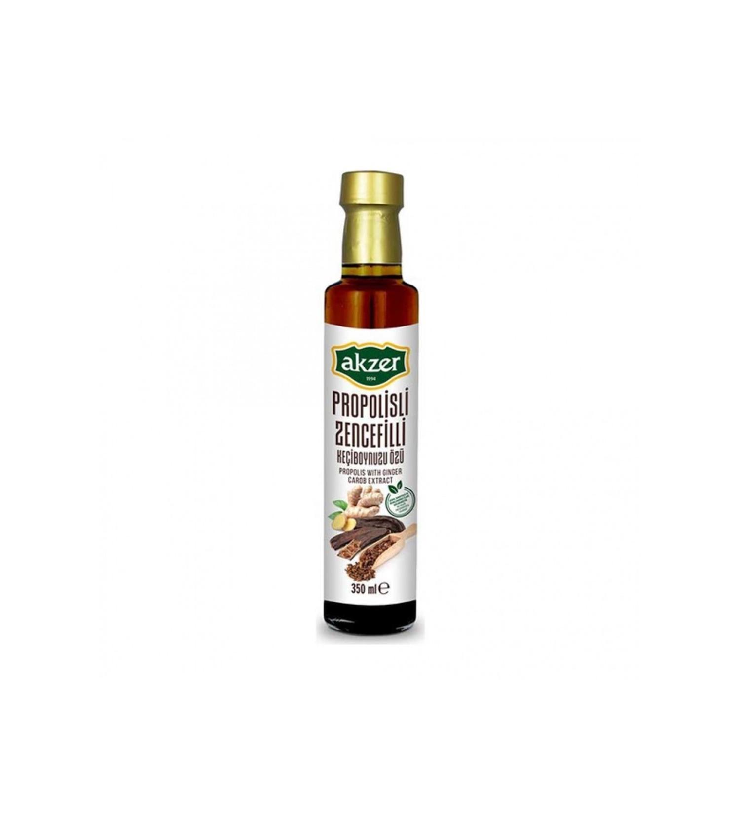 Akzer Propolis Ginger Carob Extract 350 Ml