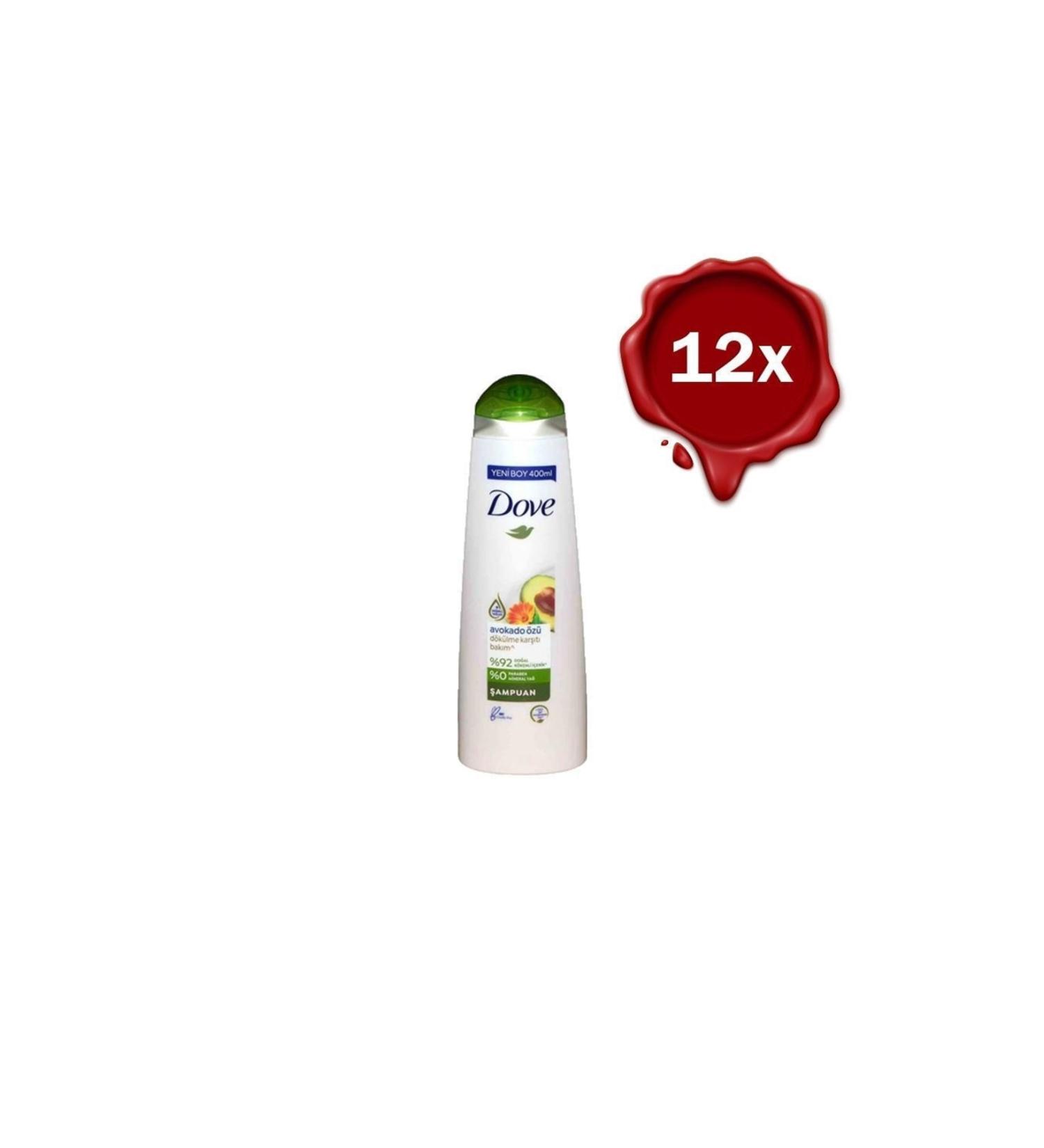 Dove Hair Care Shampoo Avocado Extract X 12