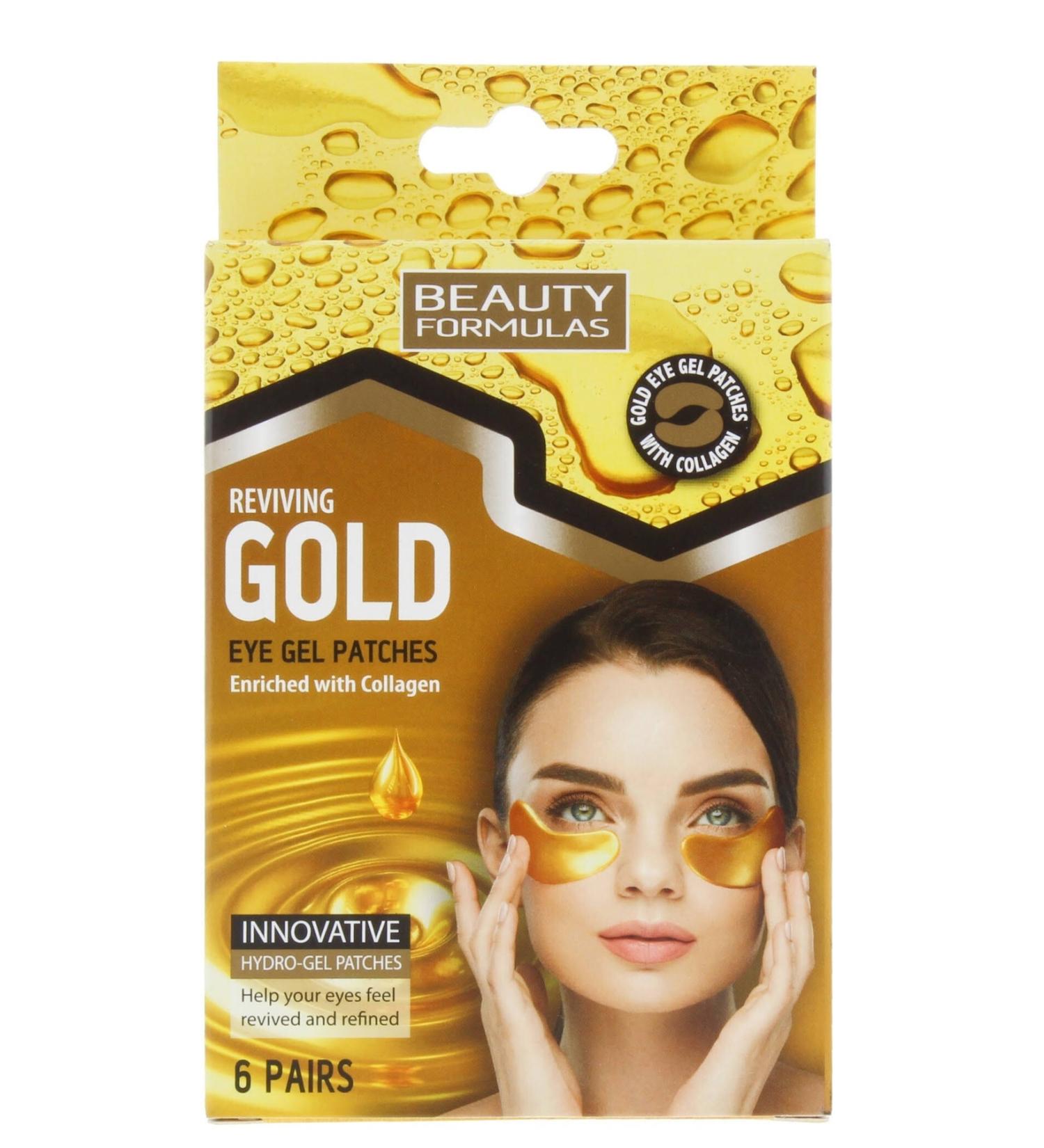 BEAUTY FORMULAS Gold Eye Mask 6 Pieces