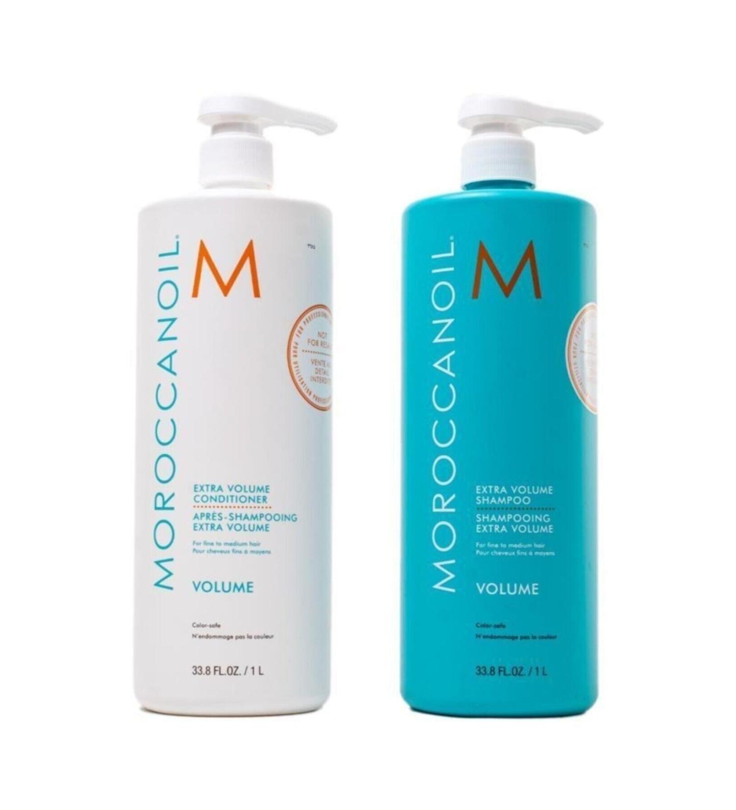 Moroccanoil Extra Volume Super Shampoo 1000 Ml/ Extra Volume Volume Hair Super Conditioner 1000ml 2 Piece Set