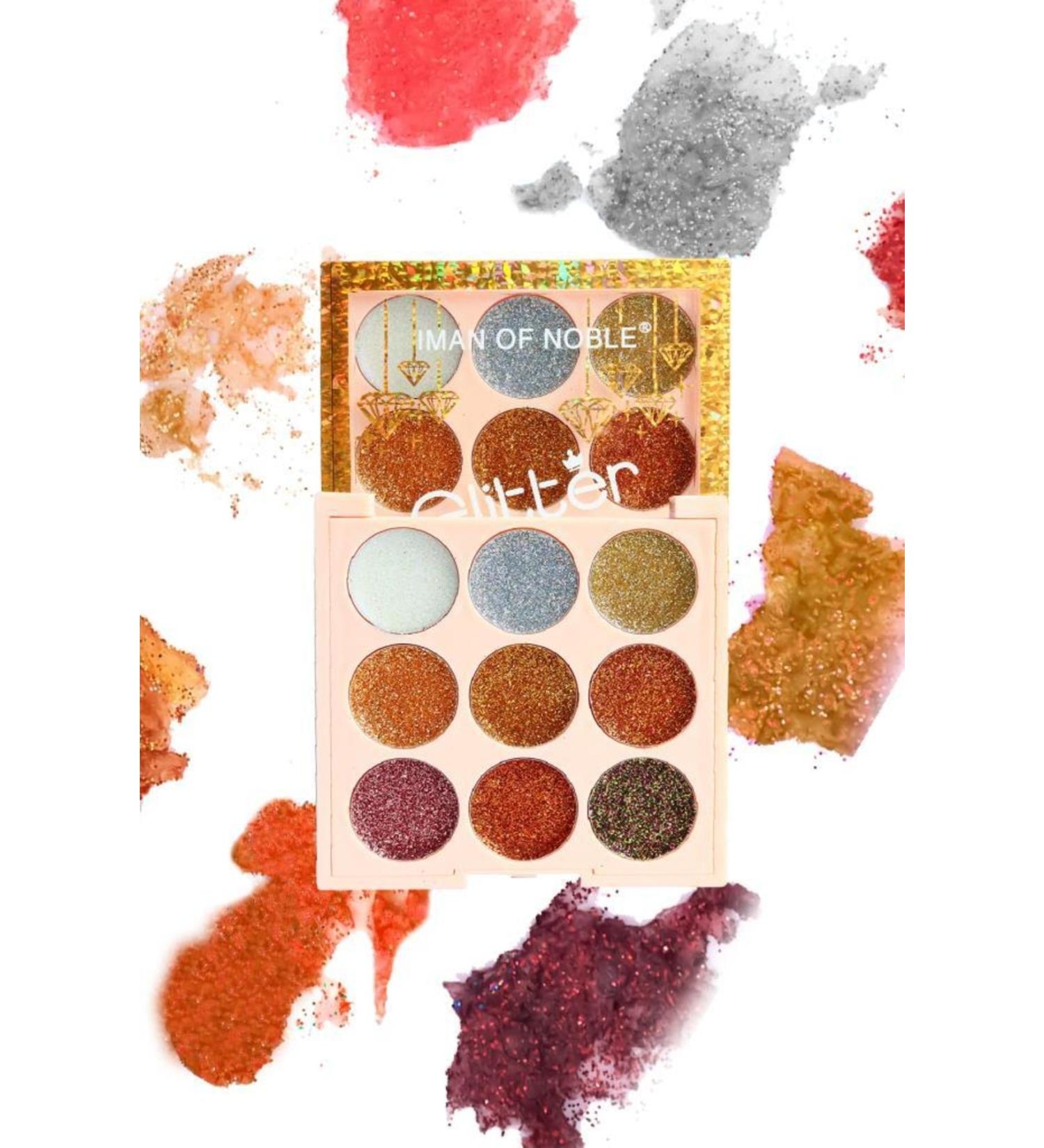 IMAN OF NOBLE 9-Piece Diamond Packaging Glitter Eyeshadow Palette 6619 No:1 - Buy Online on GoSupps.com