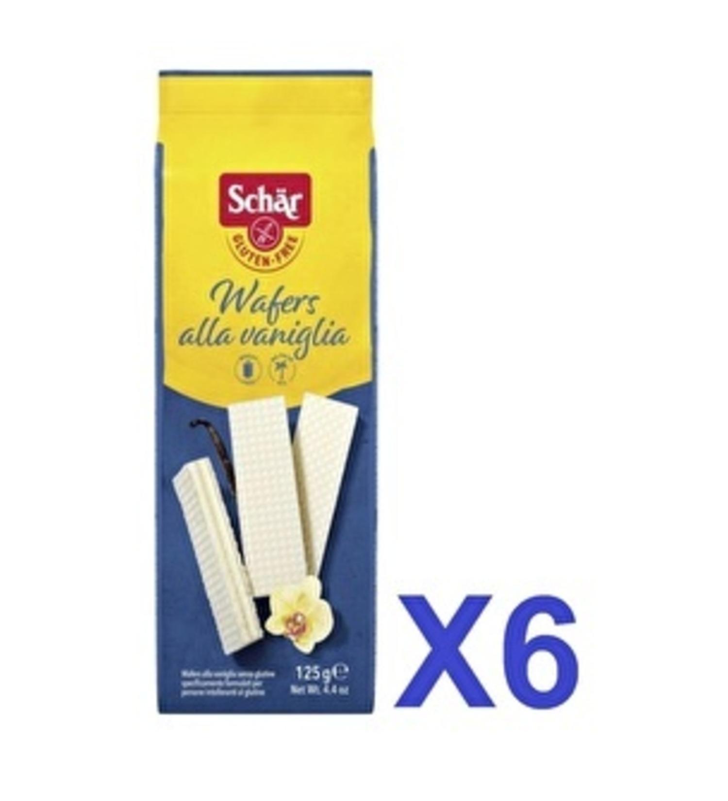 Schar Wafers Alla Vaniglia 125 gr Vanilla Wafer 6 Pieces