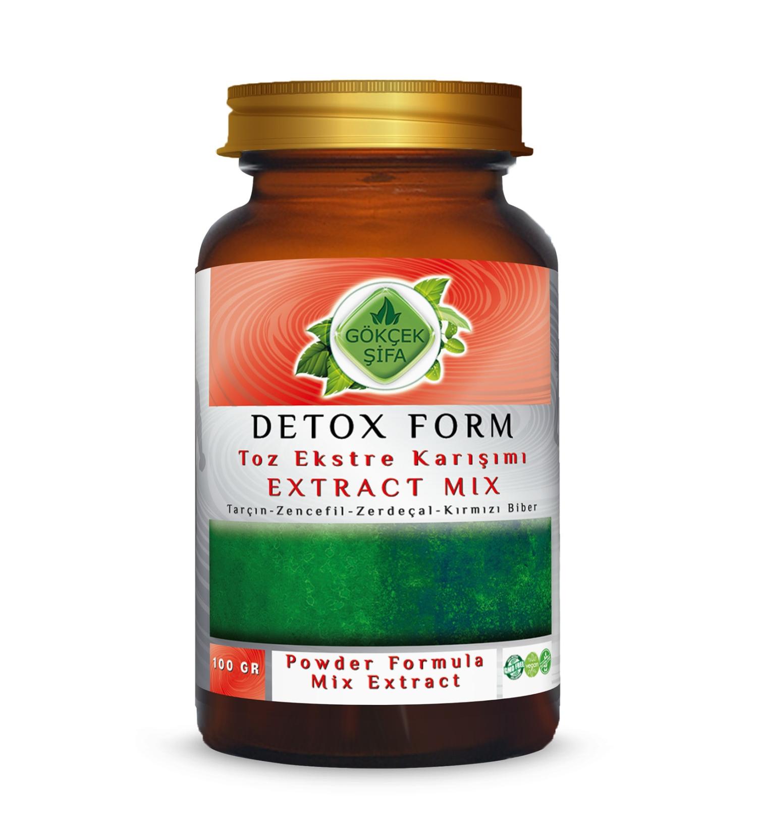 Gokcek Healing Detox Form Powder Extract Mixture
