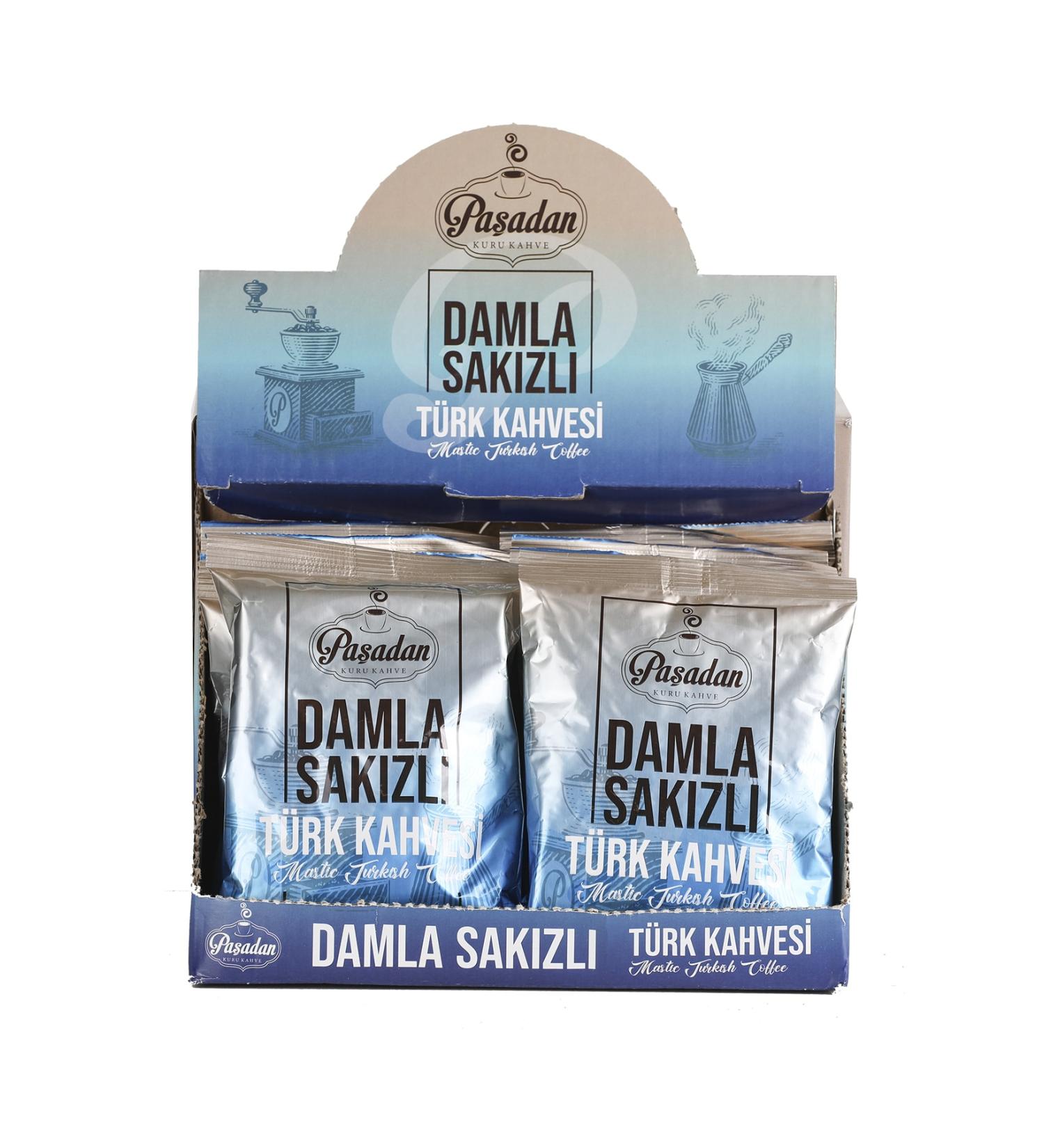 Coffee from Pasha (12x100gr) Turkish Coffee with Mastic Gum - Buy Online on GoSupps.com