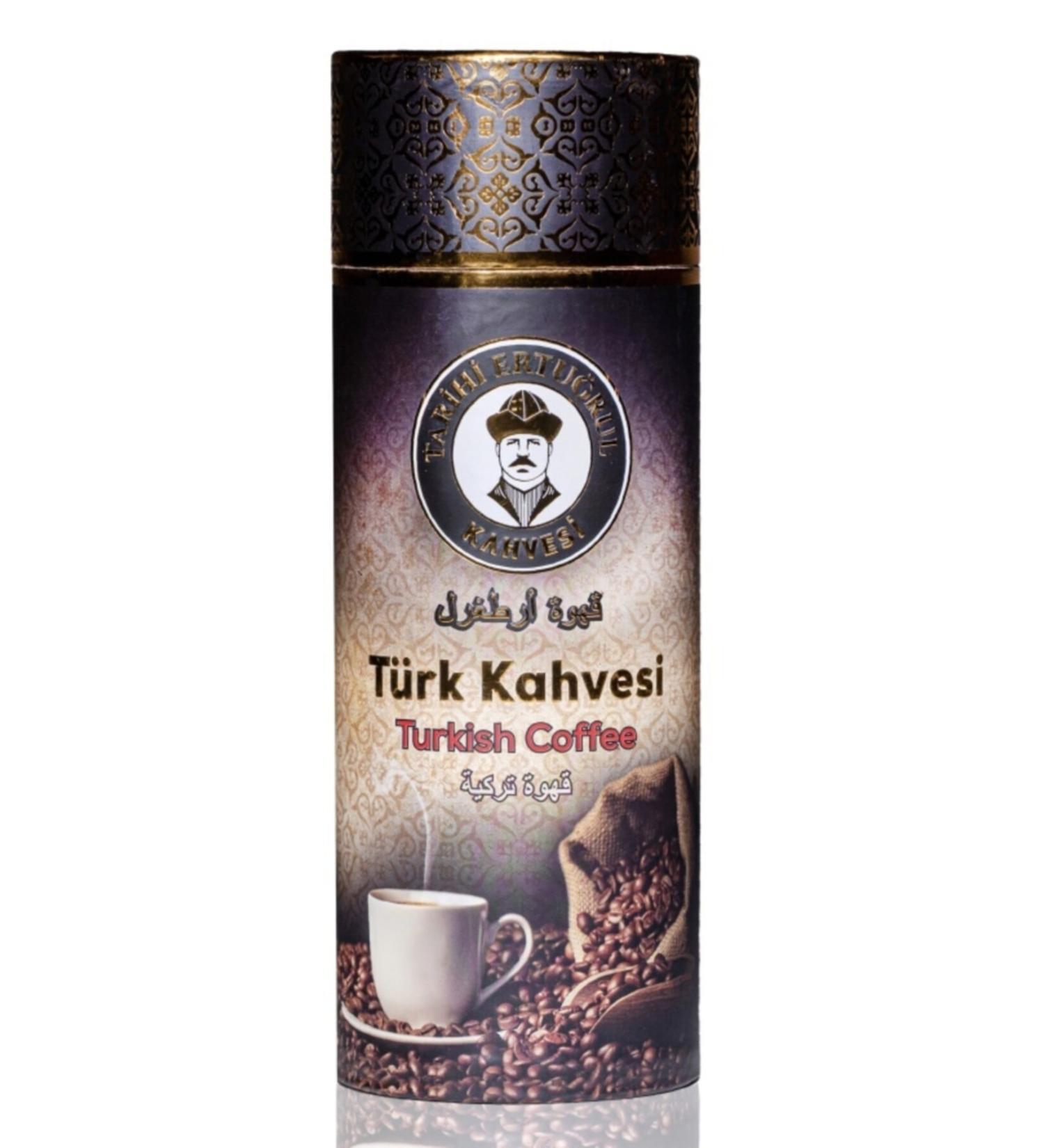 Historical Ertugrul Coffee Turkish Coffee Cylinder Box 1000 G