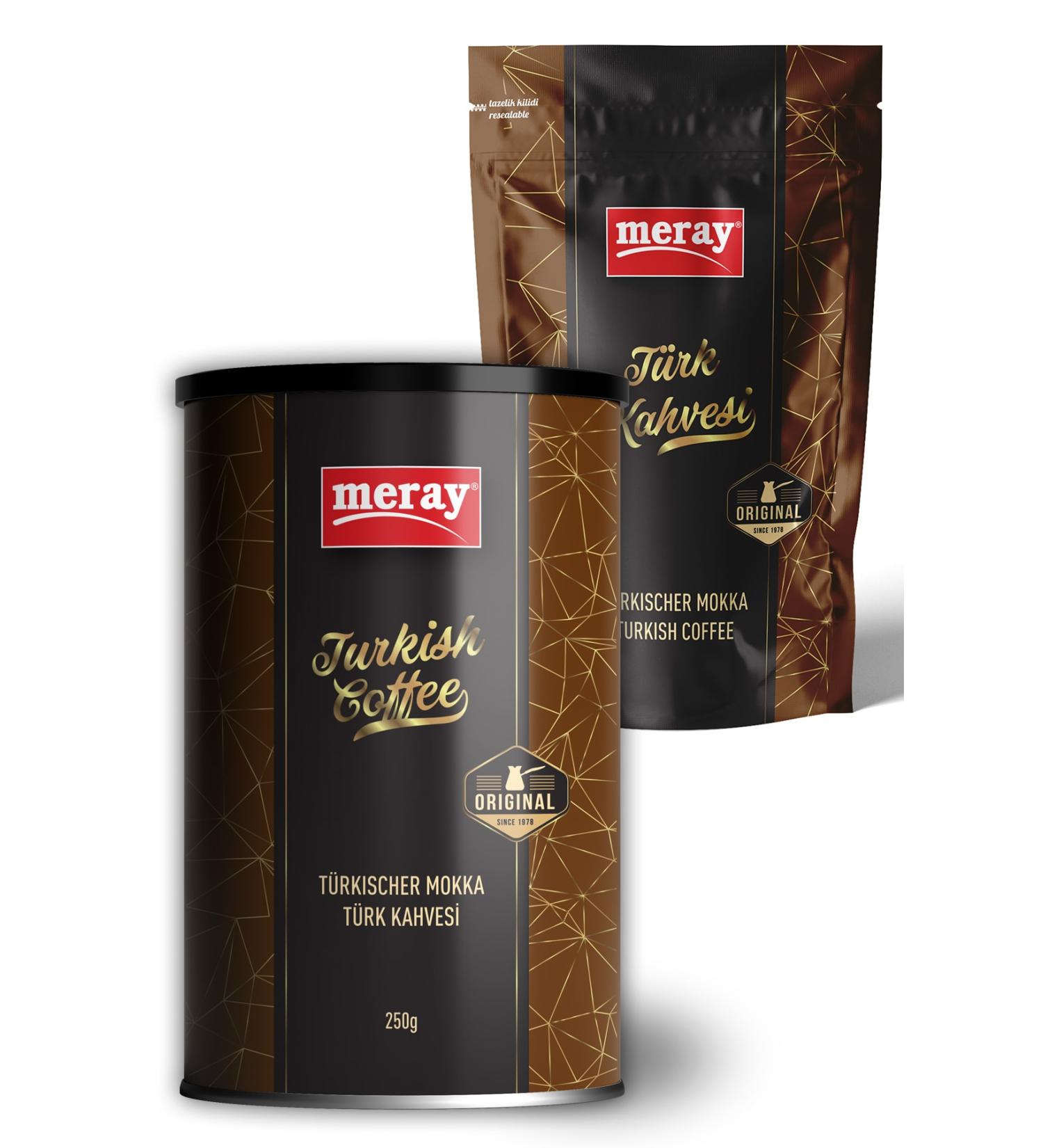 Meray Turkish Coffee 250 gr X 2 (Box Zipper Bag)