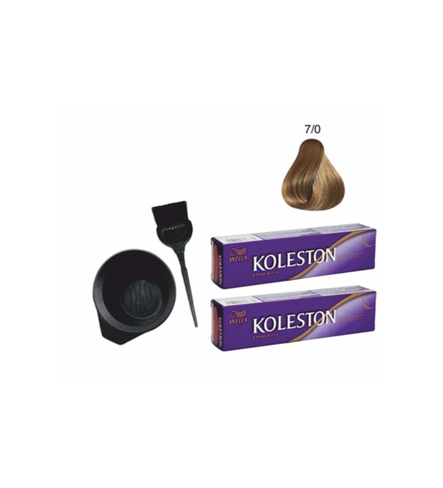 Wella Tube Paint 7/0 Blonde 2 Pieces + Coloring Set