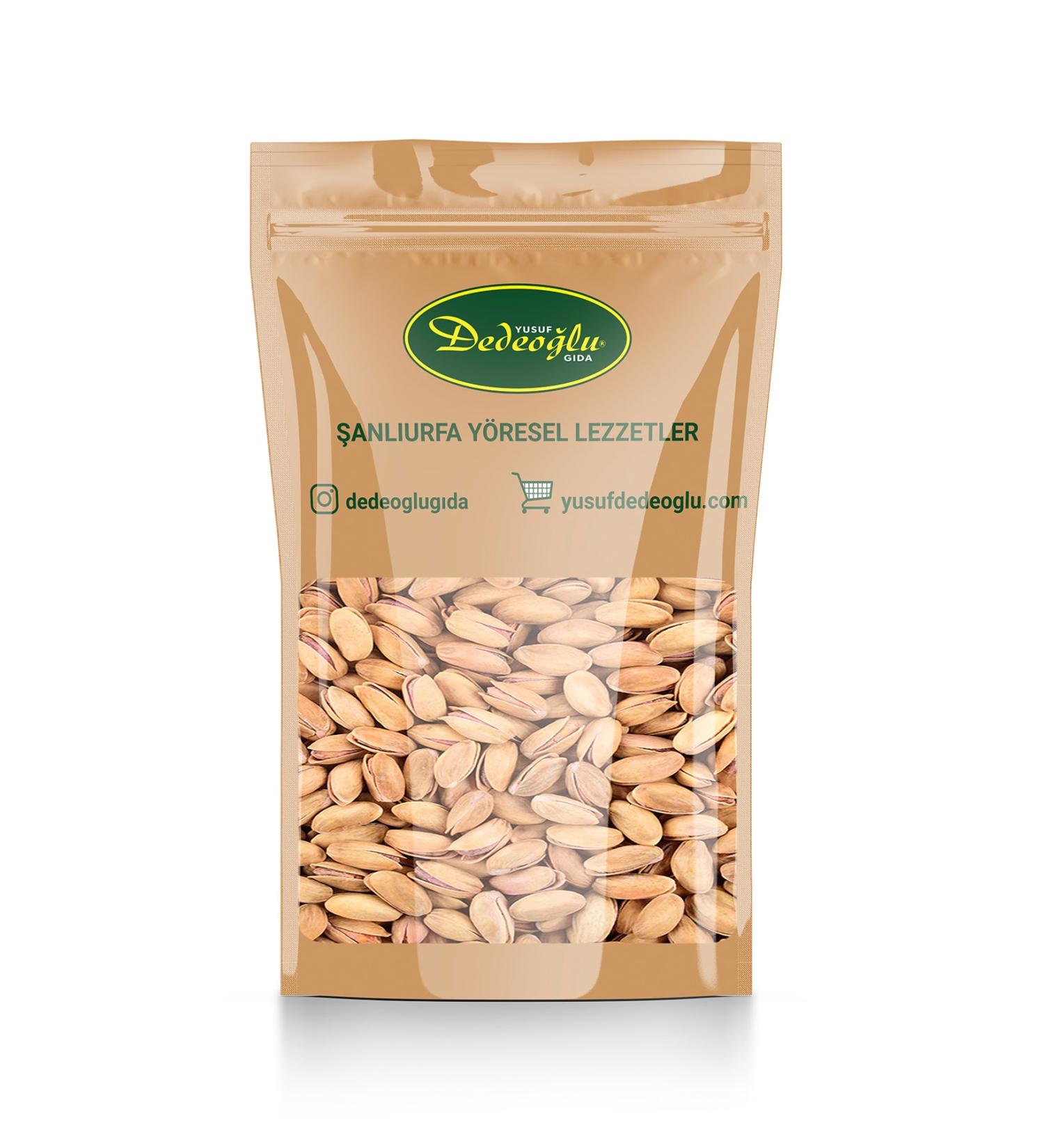DEDEO LU GIDA Roasted Main Cracked Urfa Pistachios 500 gr
