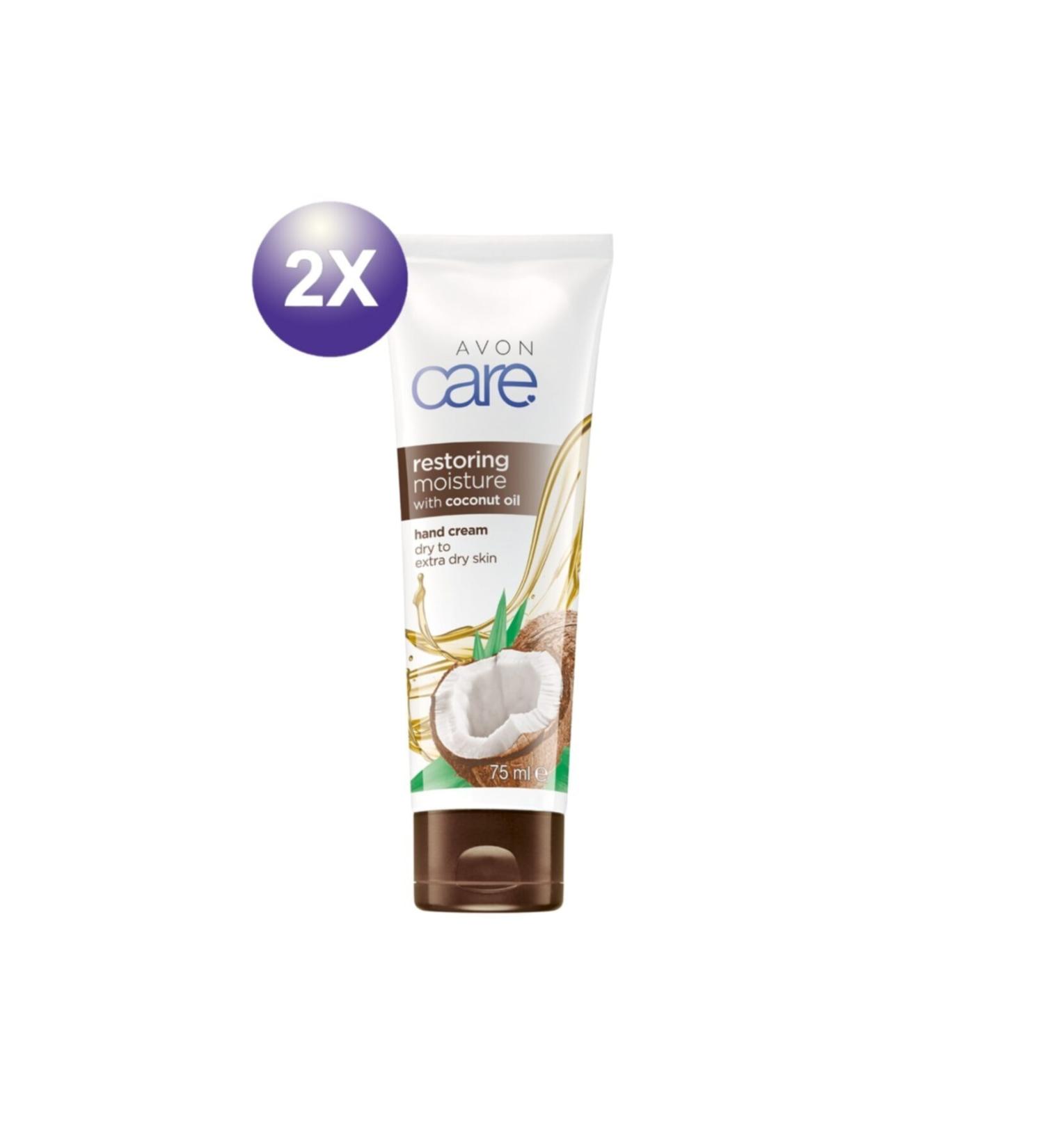 Avon Care Coconut Oil Essence Hand Cream 75ml X 2 Pieces