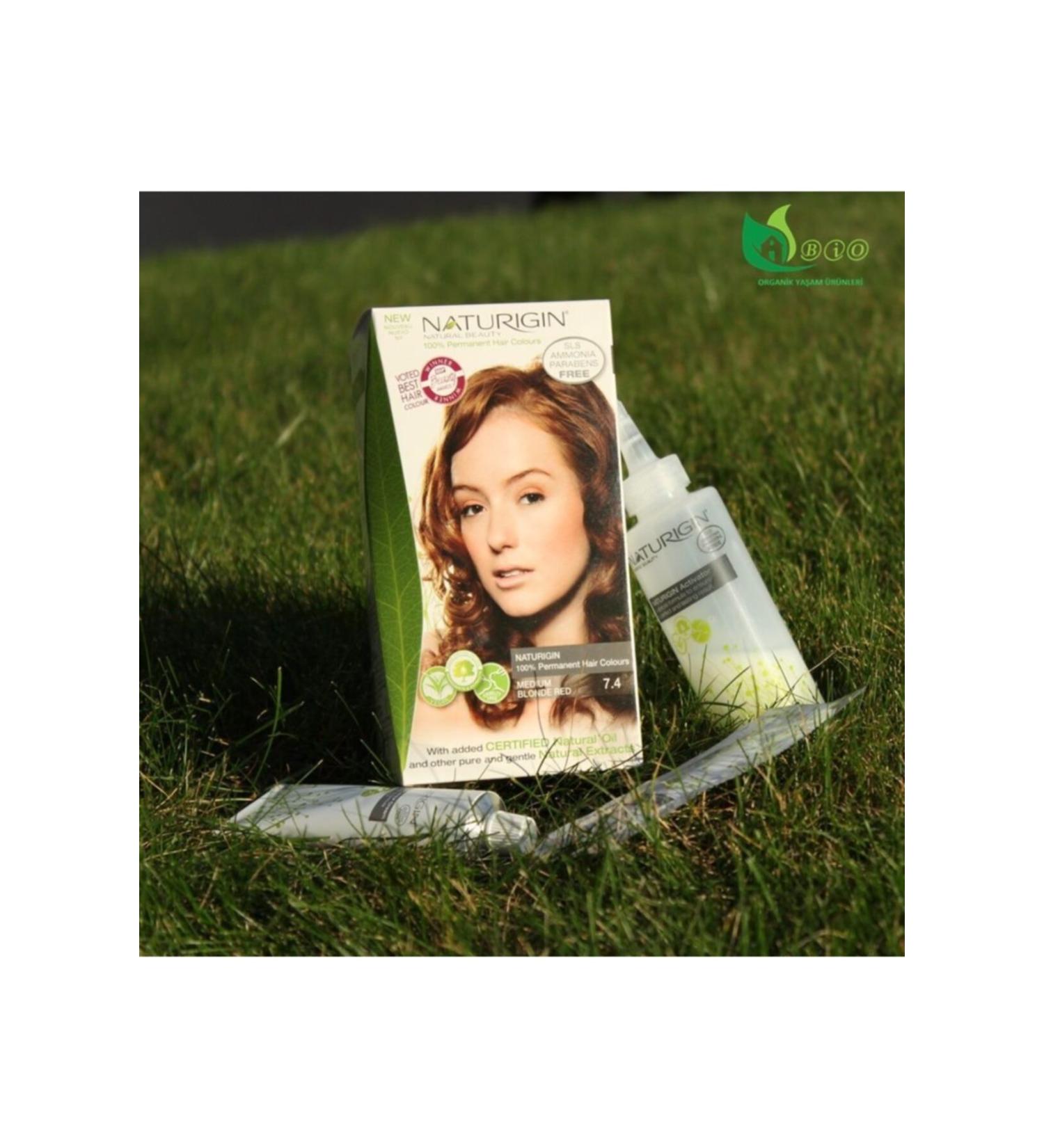 Naturigin Organic Hair Dye 7.4 Medium Blonde Red - Buy Online on GoSupps.com