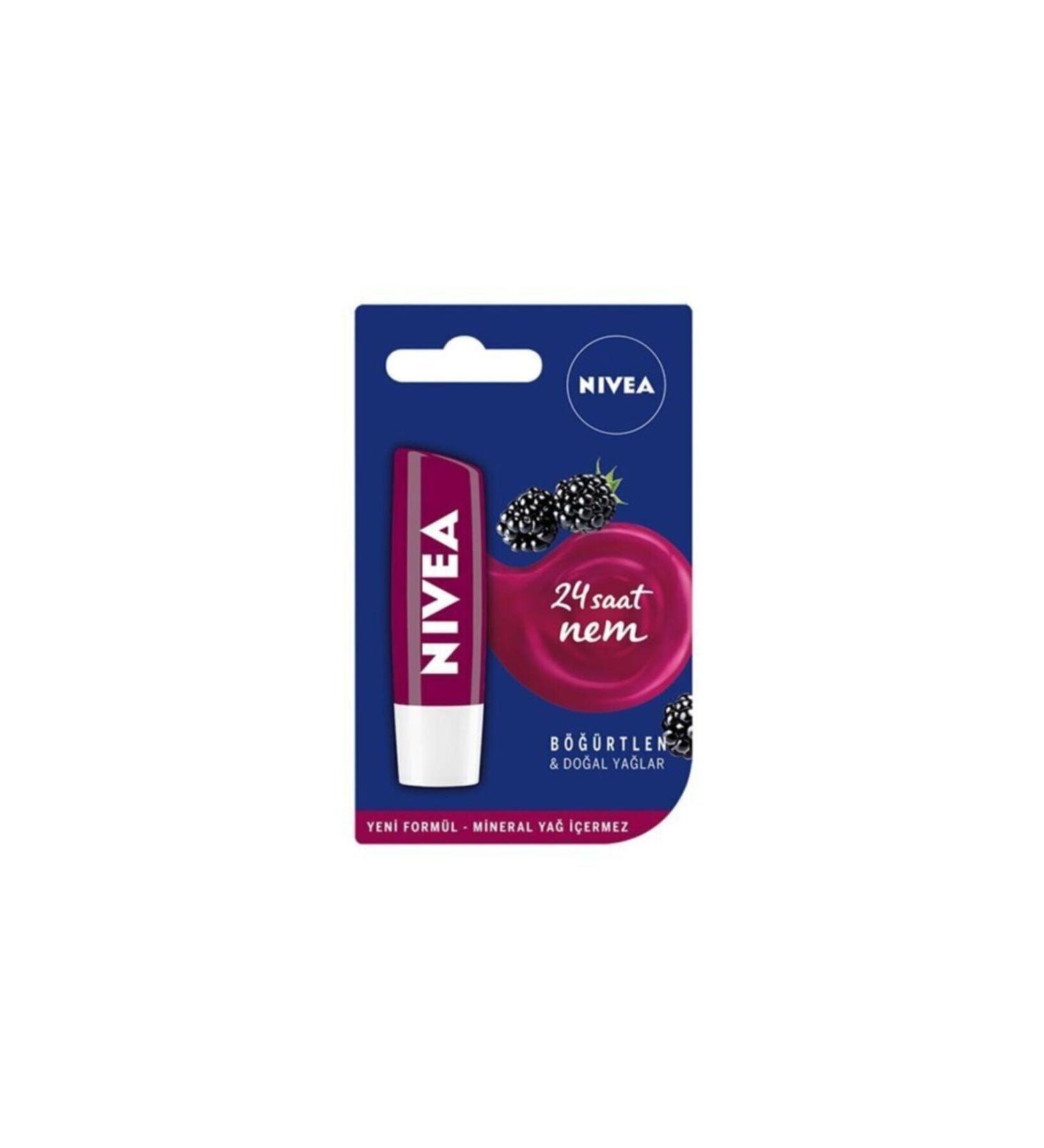 NIVEA Blackberry Lip Care Cream 4.8 gr 4005900309594