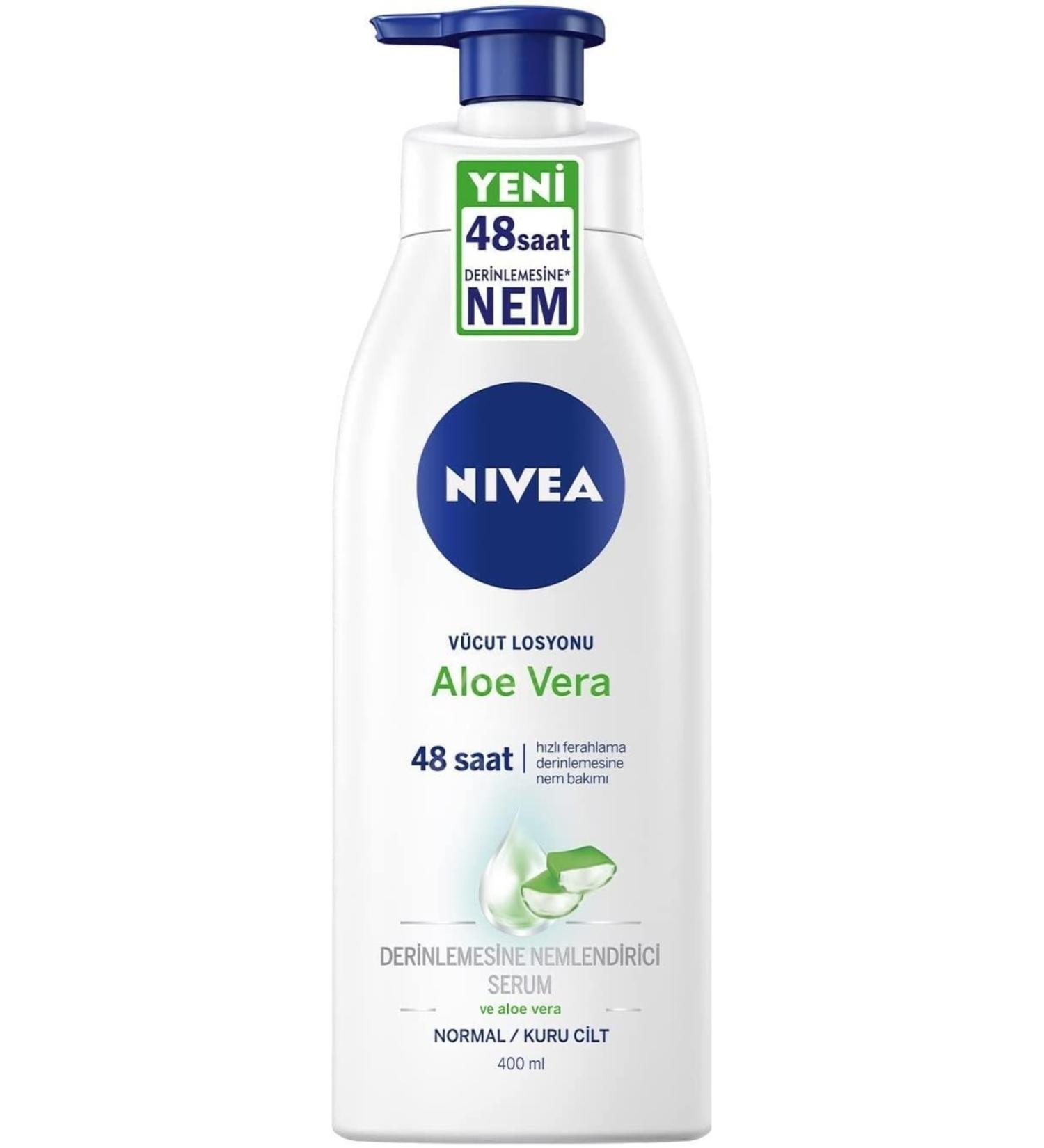 NIVEA Aloe Vera Body Lotion 400ml For Normal/Dry Skin Deep Moisturizing Serum And