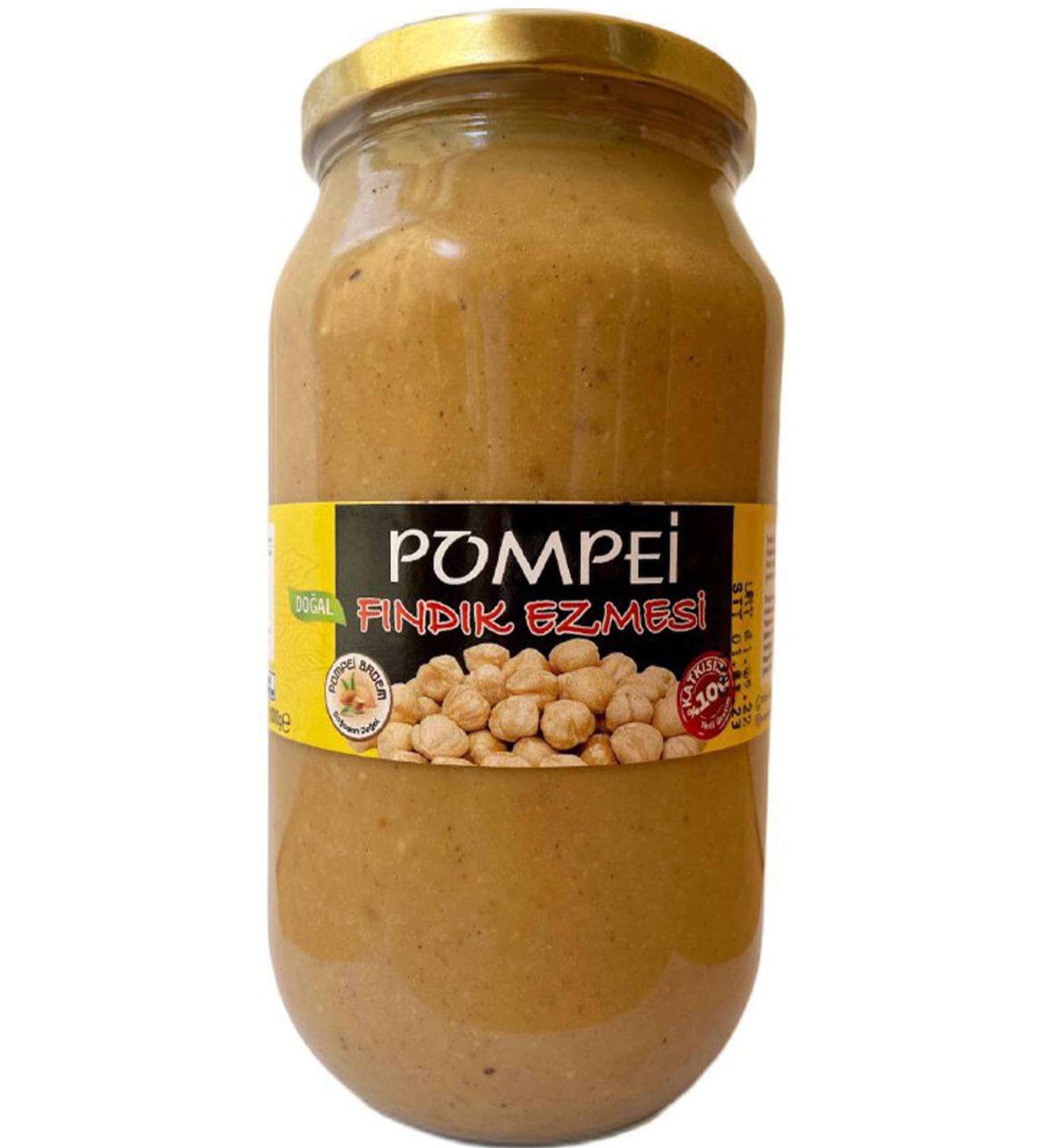 POMPEI ALMOND 1000 gr Organic Natural Additive-Free Gluten-Free Local Plain Sugar-Free 0 Hazelnut Paste Athlete Nutrition
