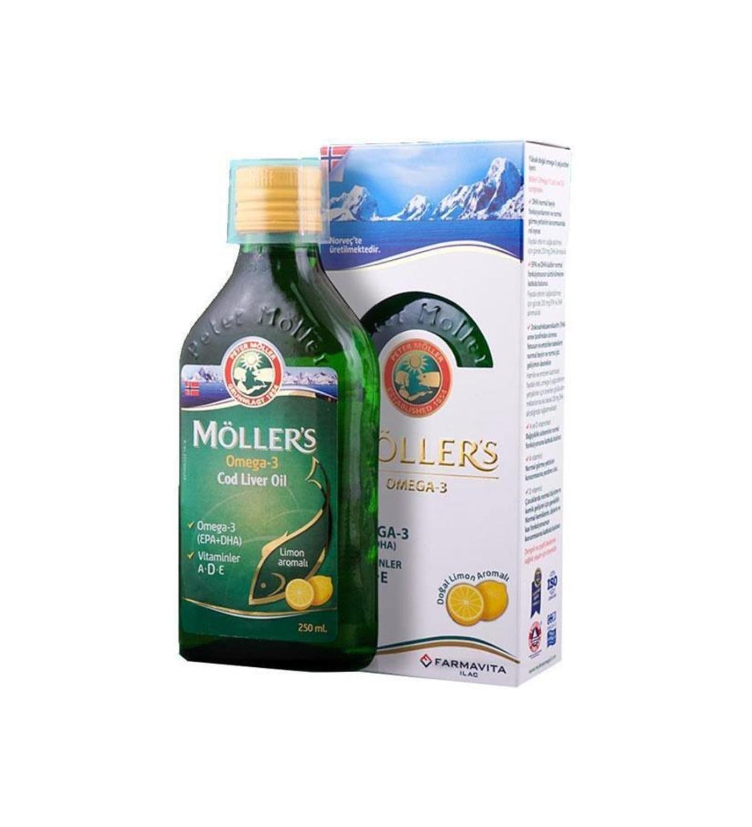 Mollers M llers Omega-3 Lemon Flavored Fish Oil 250 Ml Skt:11/2021