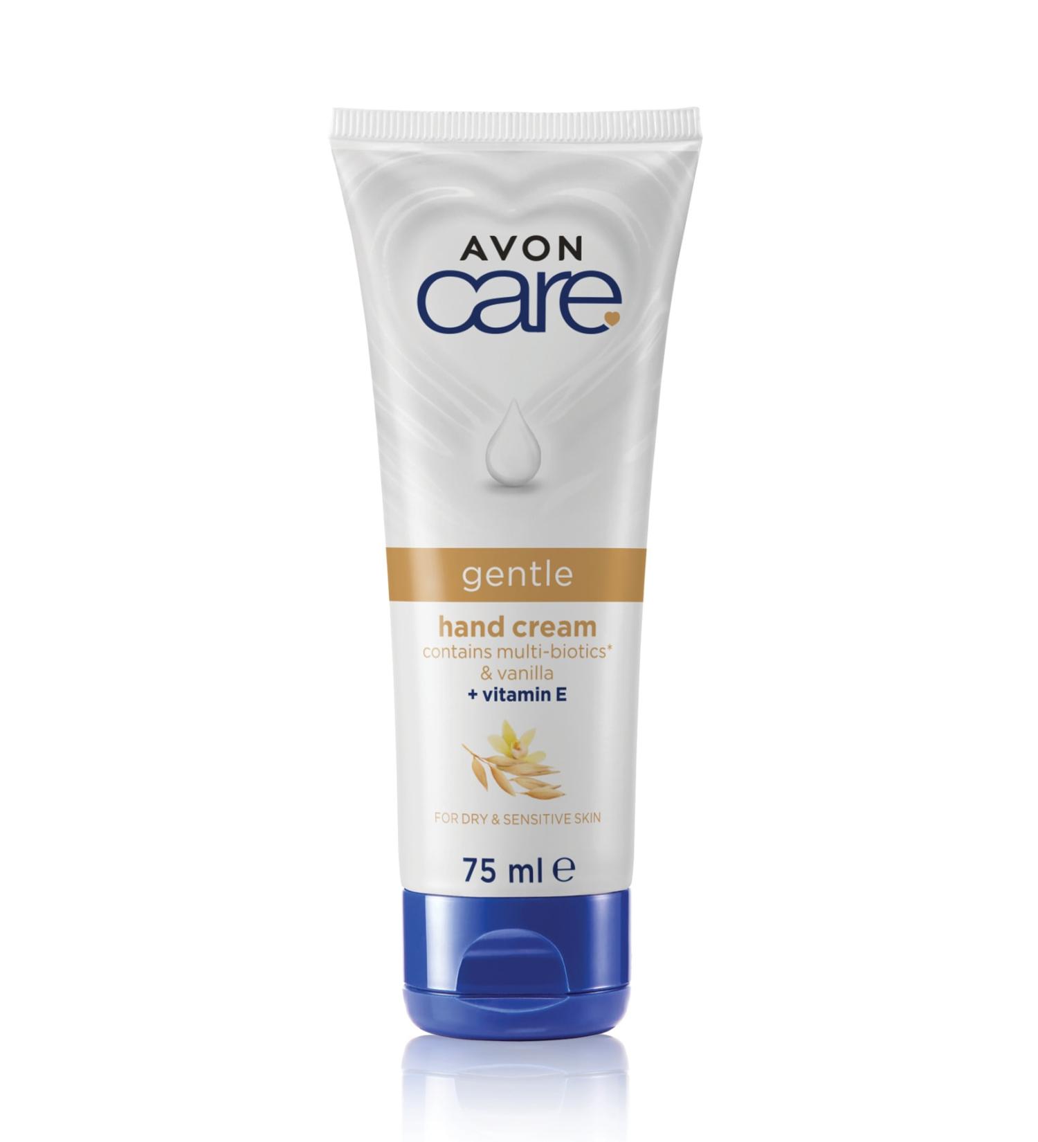 Avon Care Gentle Multi-Biotics & Vanilla Vitamin E Hand Cream for Dry Skin 75 Ml. - Buy Online on GoSupps.com