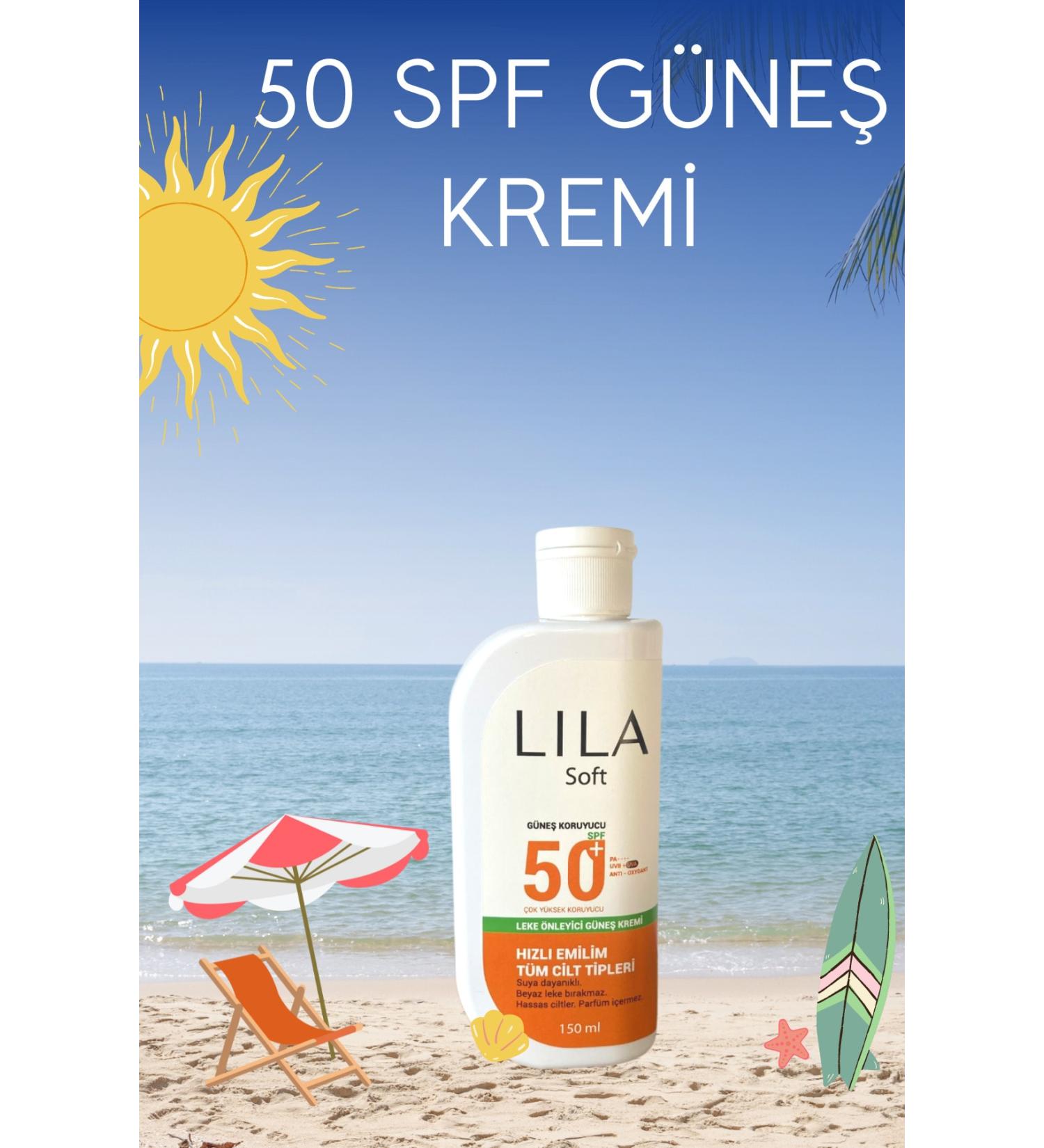 Lila Soft 50 Spf Anti-Blemish Sun Cream 150 ml. - Buy Online on GoSupps.com