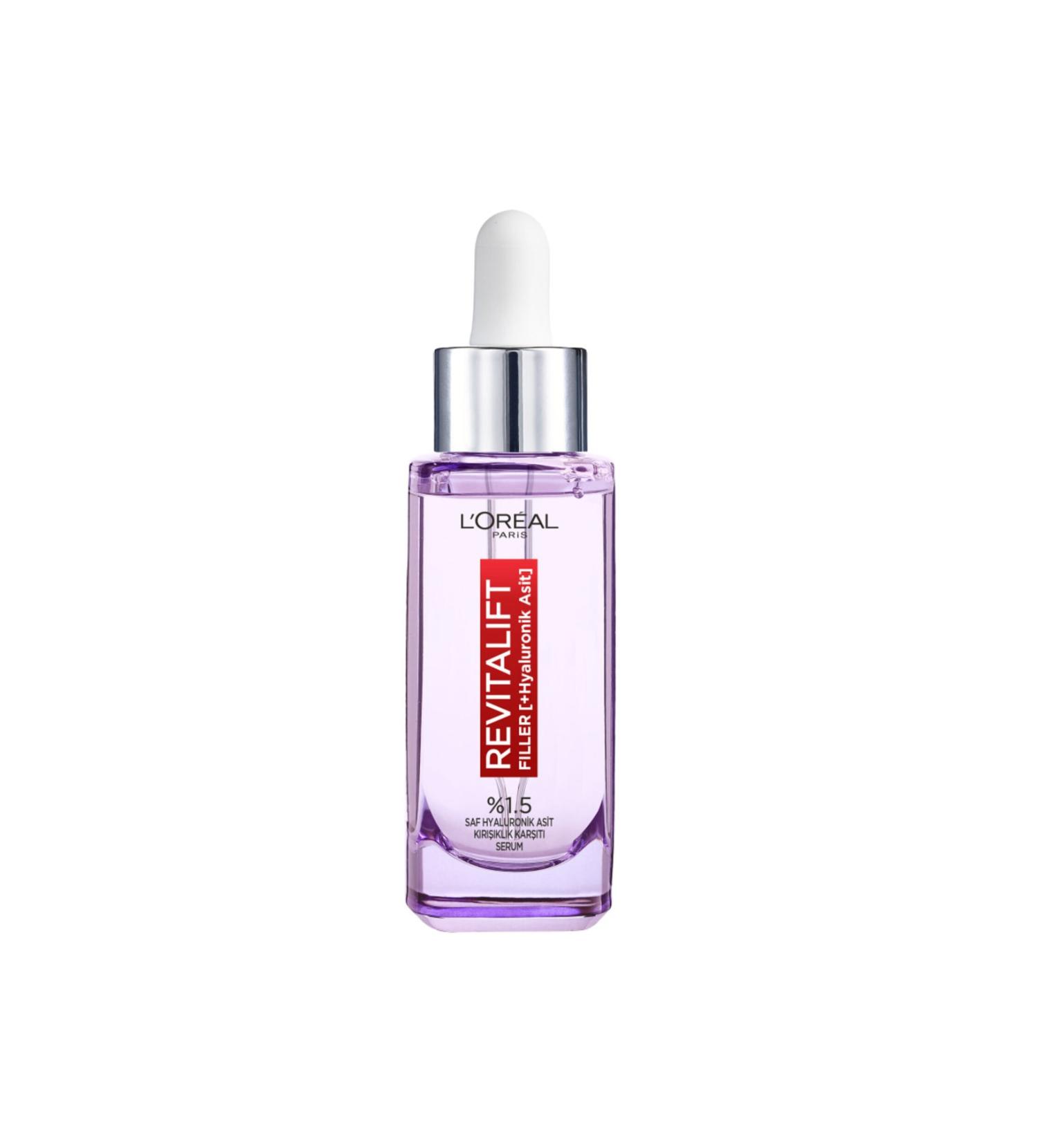L'Oreal Paris Revitalift Filler 1.5% Pure Hyaluronic Acid Anti-Wrinkle Serum 30 Ml - Buy Online on GoSupps.com