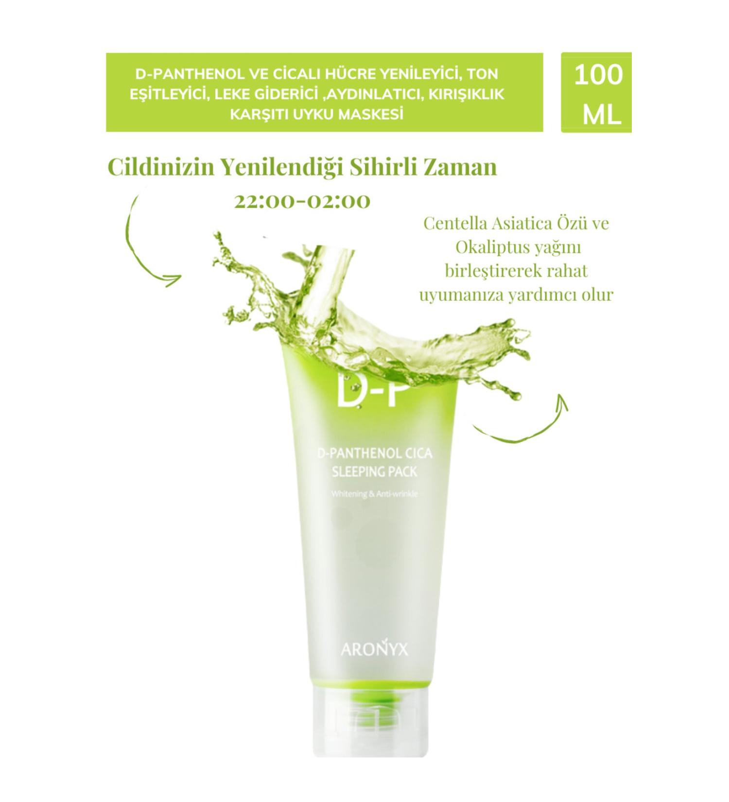 Aronyx D-panthenol and Cical Cell Renewal Tone Equalizer Anti-Stain and Anti-Wrinkle Sleeping Mask 100ml - Buy Online on GoSupps.com