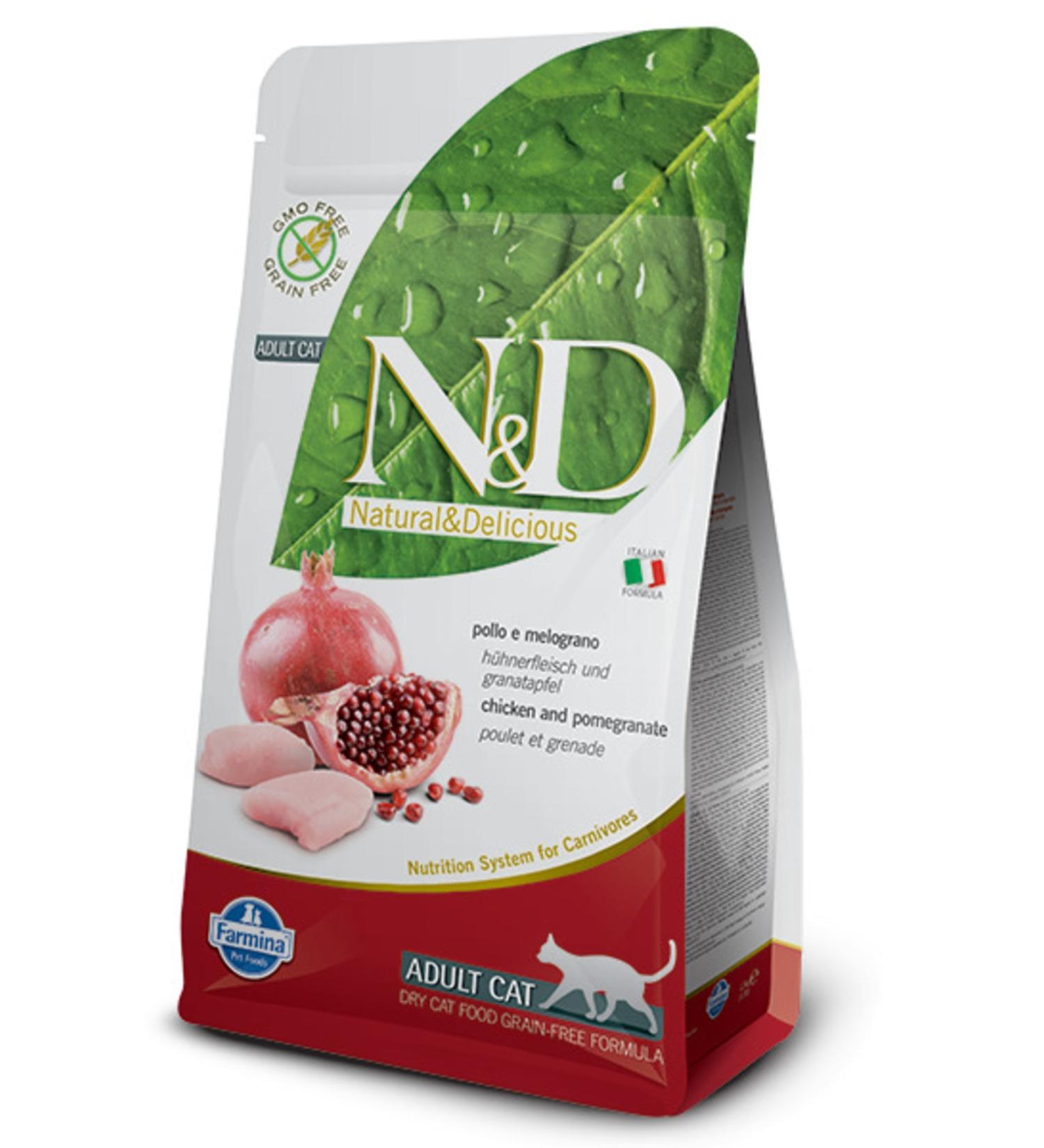 & D Nd Grain Free Chicken Pomegranate Cat Food 1.5 Kg