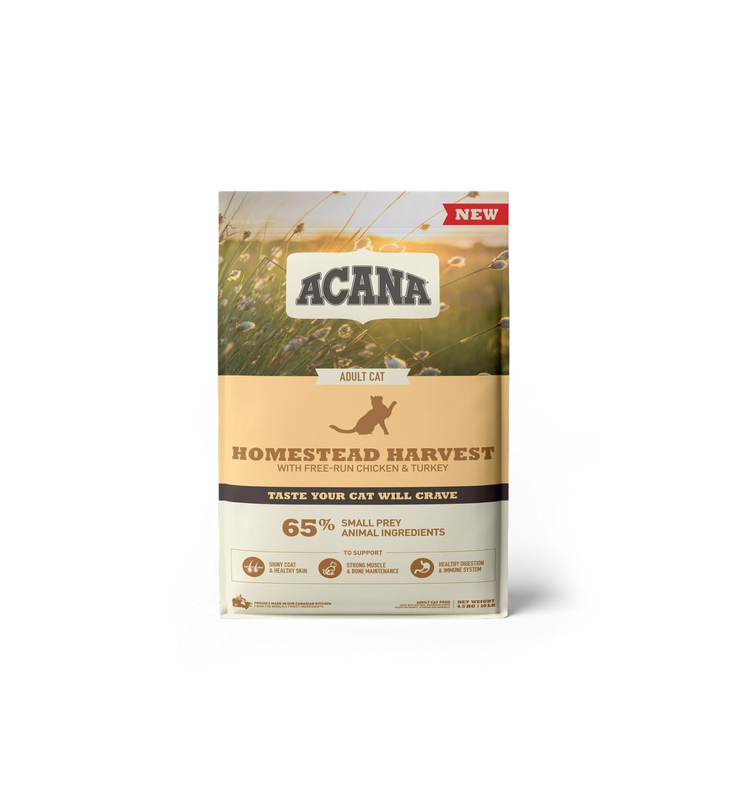 Acana Homestead Harvest Chicken Adult Dry Cat Food 4.5 Kg