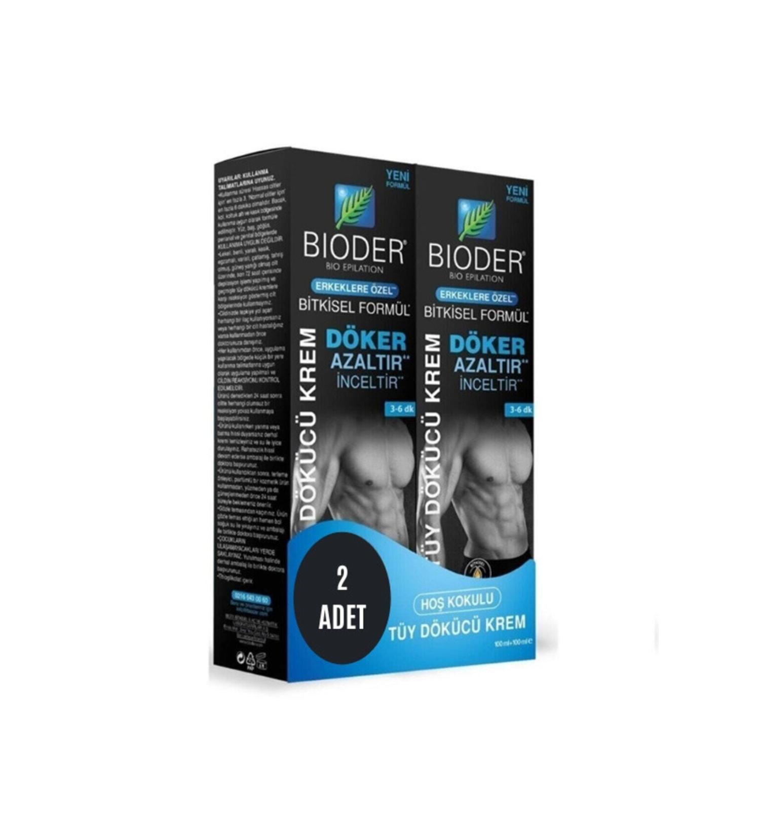 BIODERM Men Sensitive Hair Removal Cream 100 + 100 Ml