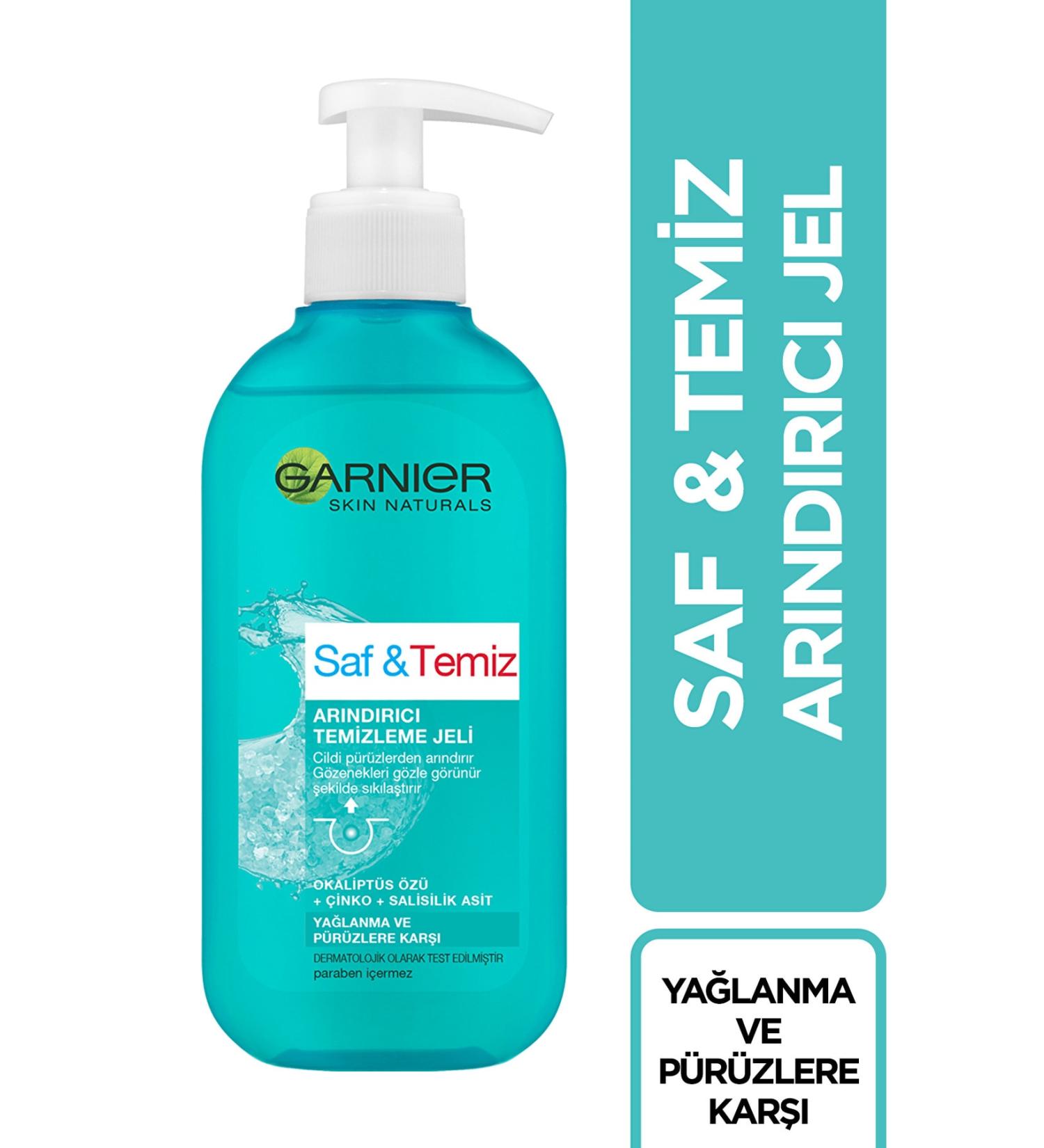 Garnier Pure Clean Anti-Oily and Anti-Imperfection Cleansing Gel 200ml -lws - Buy Online on GoSupps.com