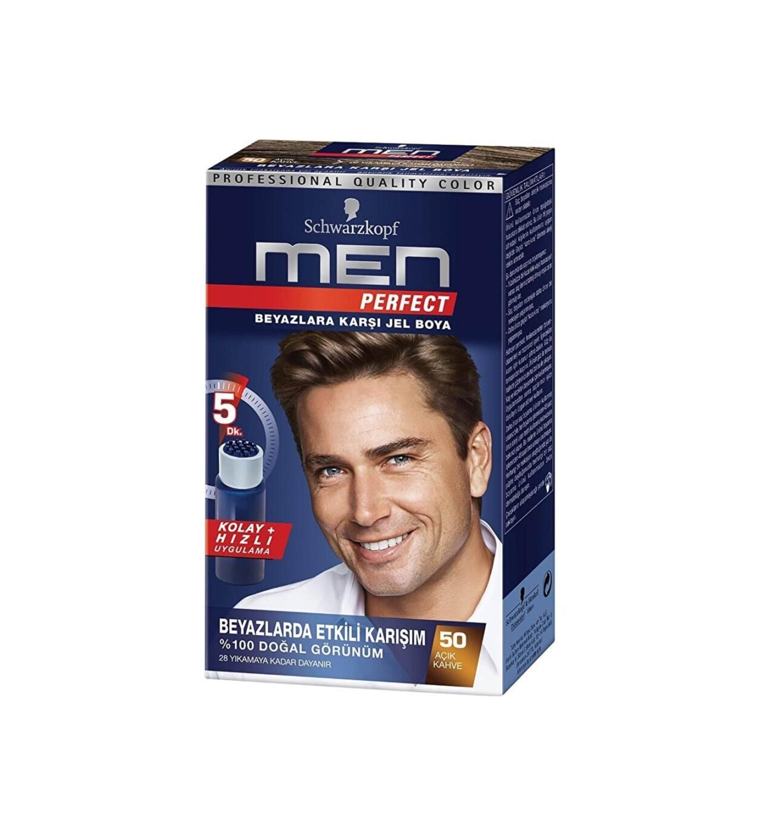 Schwarzkopf Brand: Men Perfect Hair Dye Light Brown 50 50 Ml Category: Hair Dye