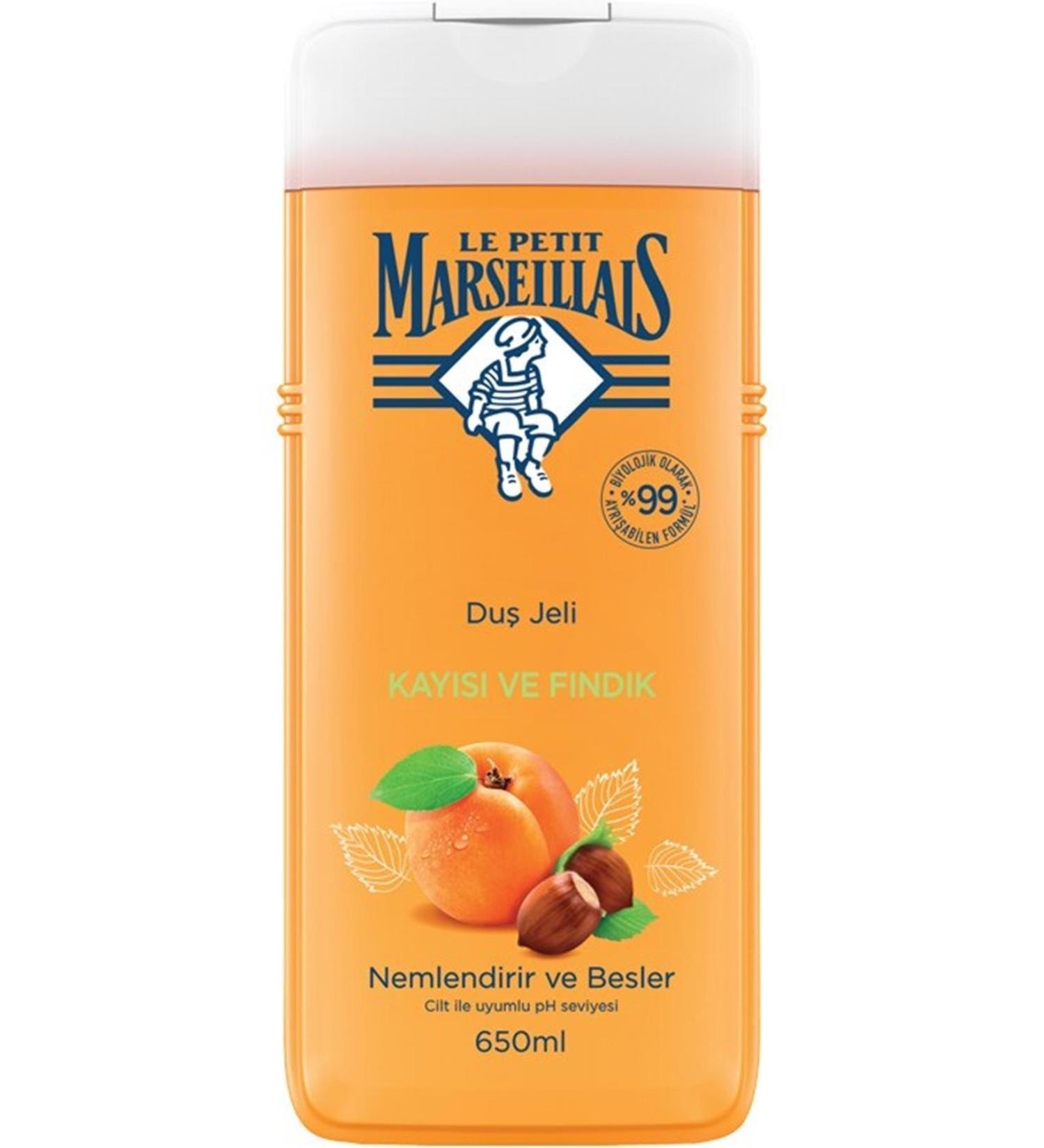 Le Petit Marseillais Apricot & Hazelnut Shower Gel 650 Ml