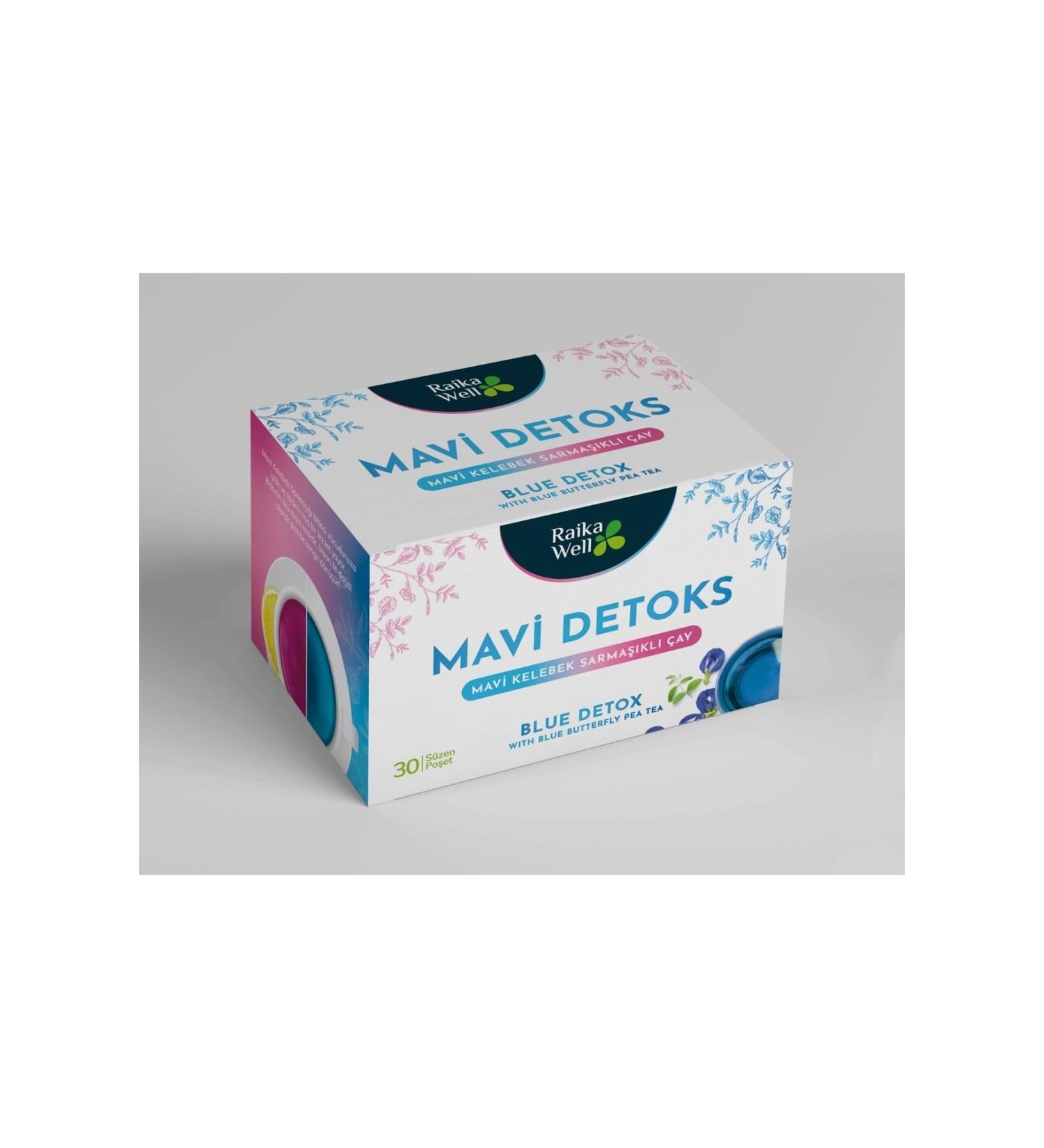 raikawell Blue Butterfly Ivy Detox Tea Blue Butterfly Pea Tea - Buy Online on GoSupps.com