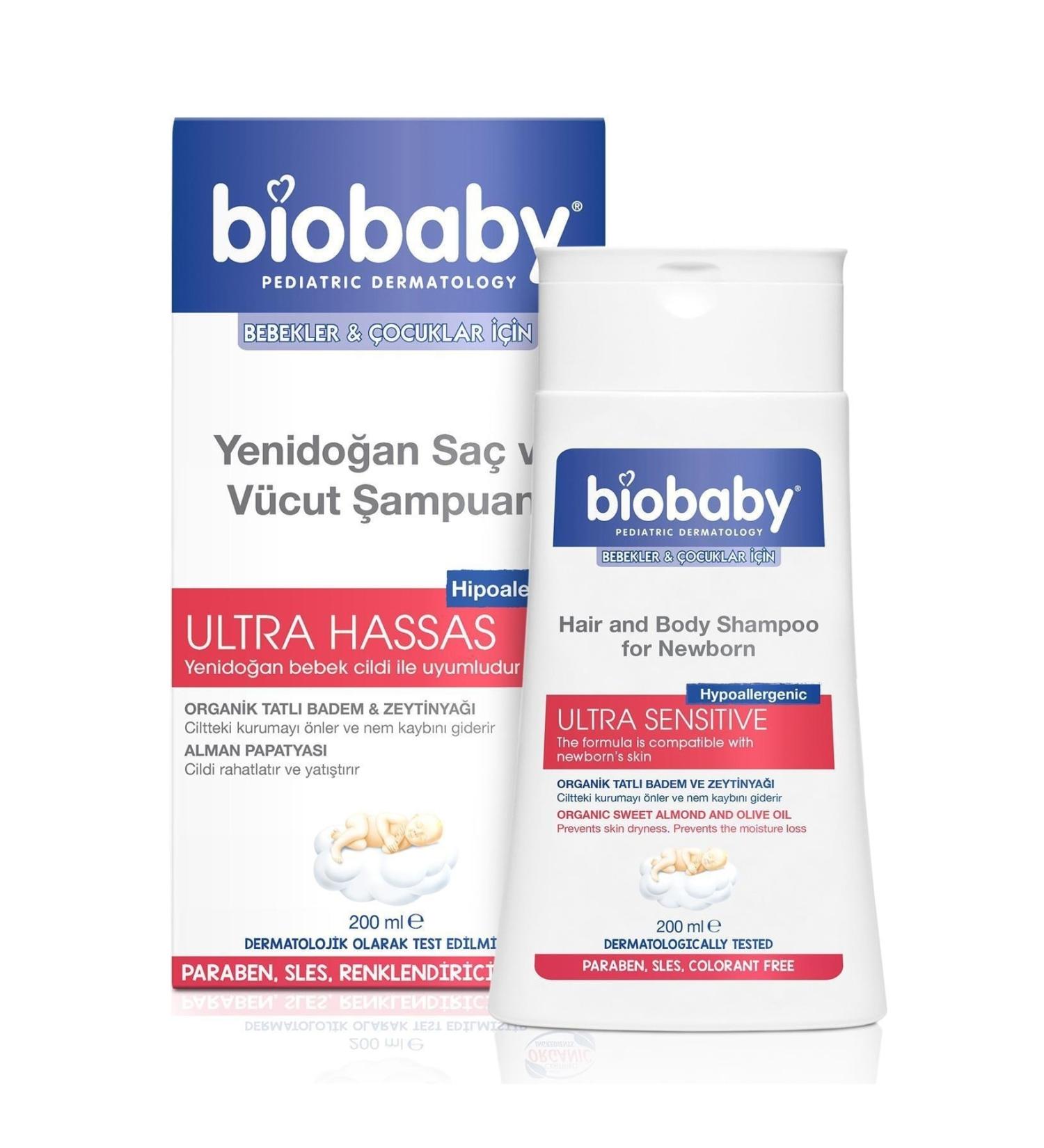 Biobaby Newborn Hair and Body Shampoo 200 ml