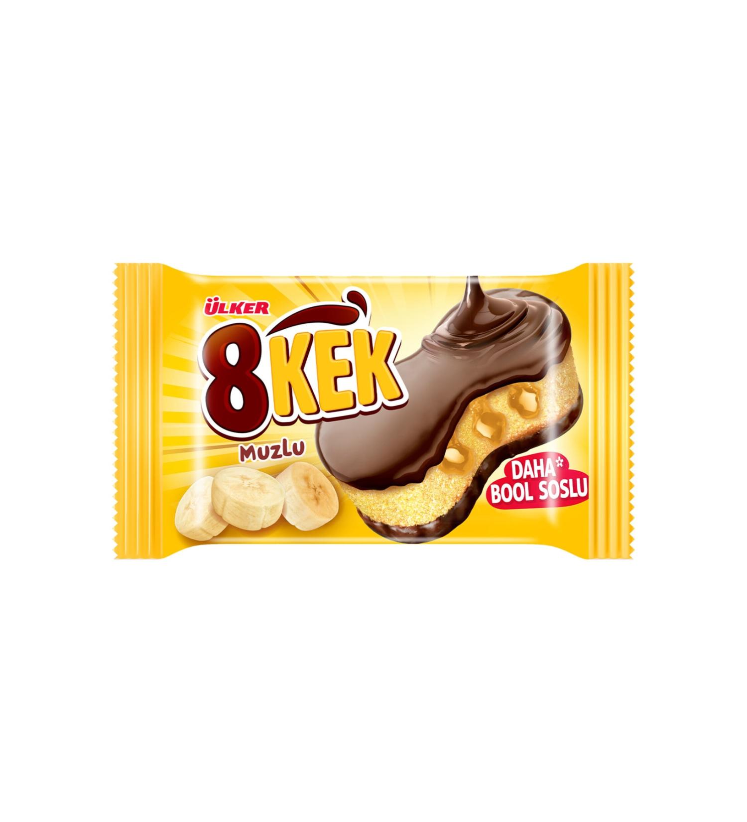 Ulker 8 Cake Banana 55gr X 24 Pieces