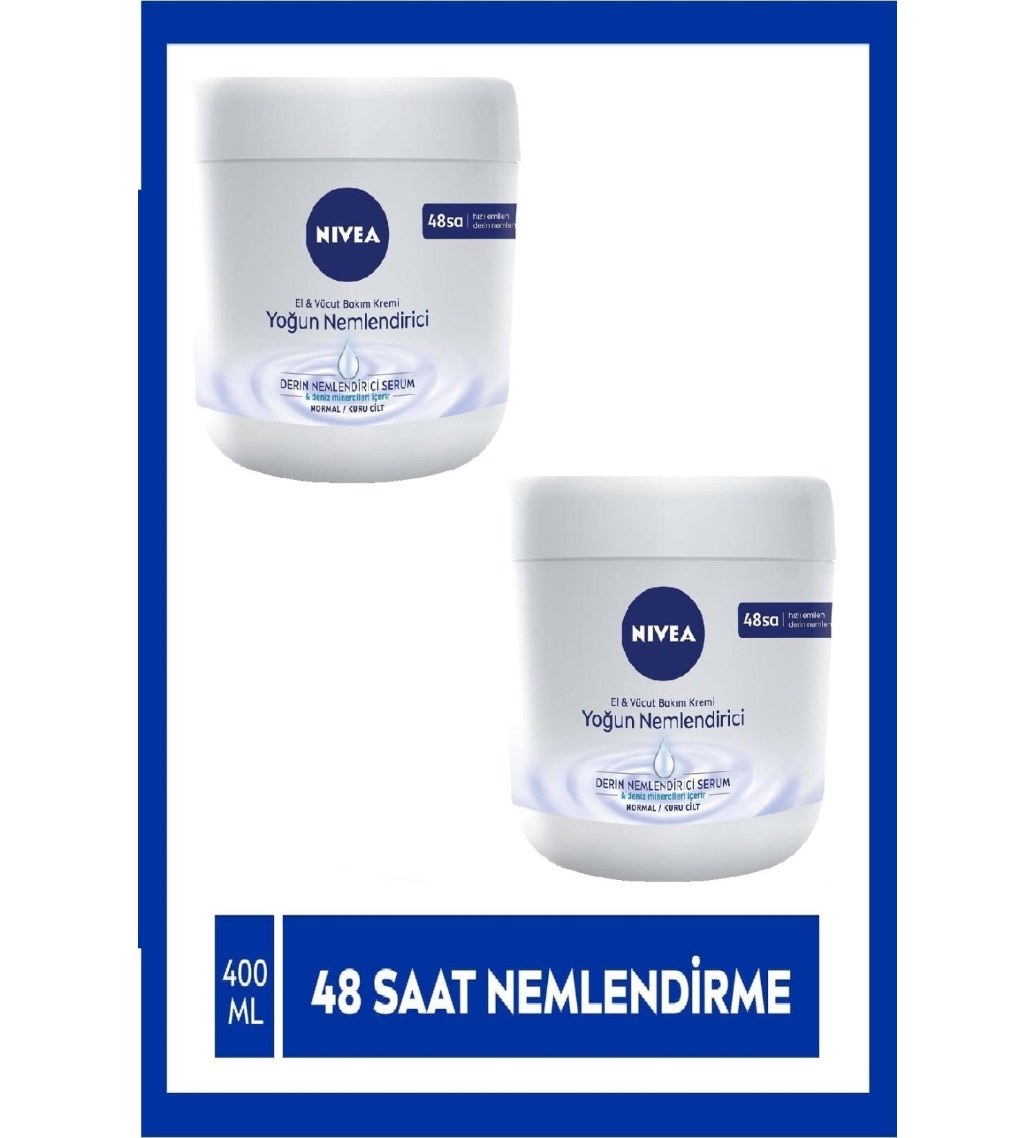 NIVEA Hand and Body Intensive Moisturizing Care Cream 400 Ml X 2 Pieces - Buy Online on GoSupps.com