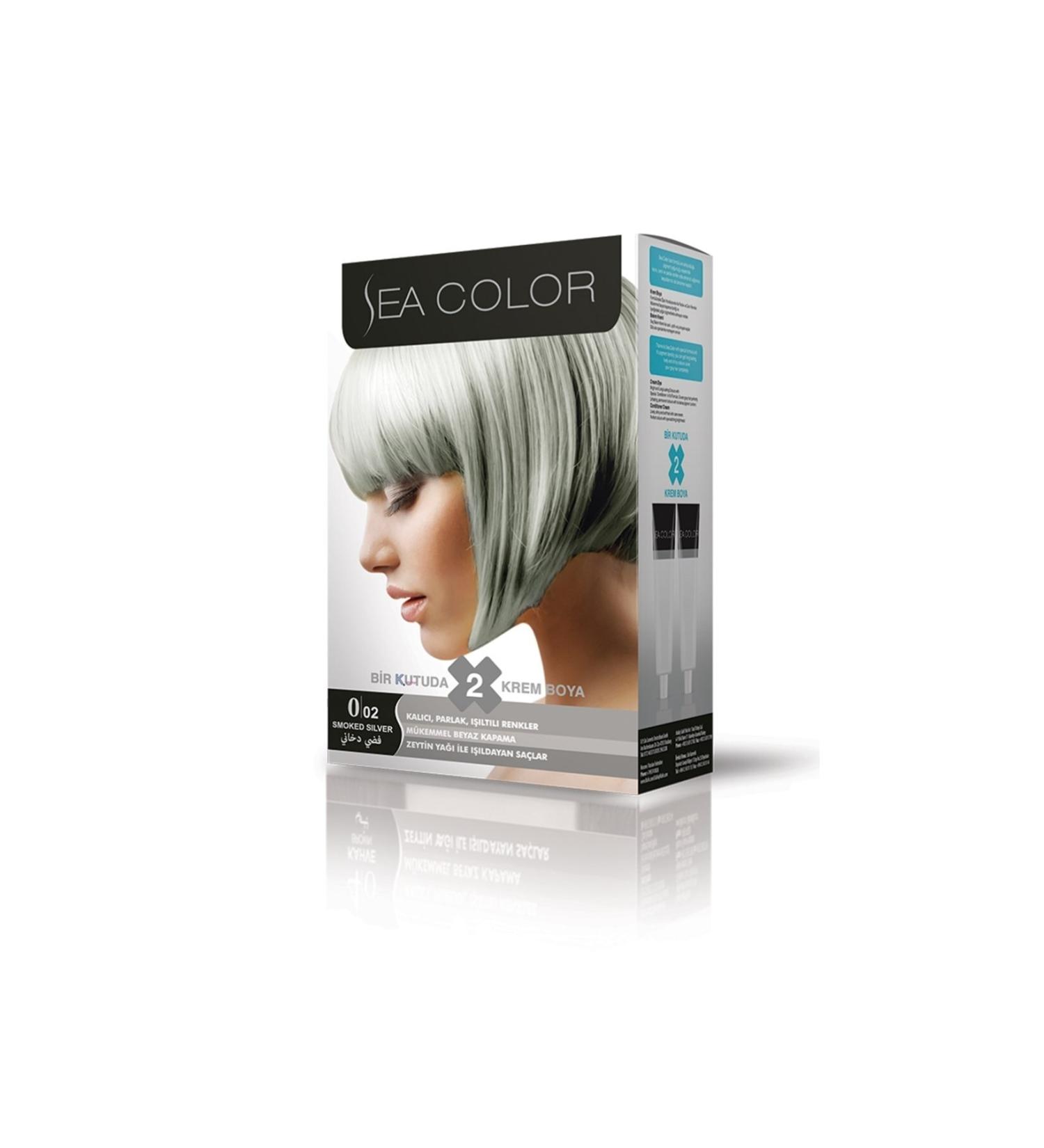 Sea Color Set Hair Dye Silver Grey 0.02