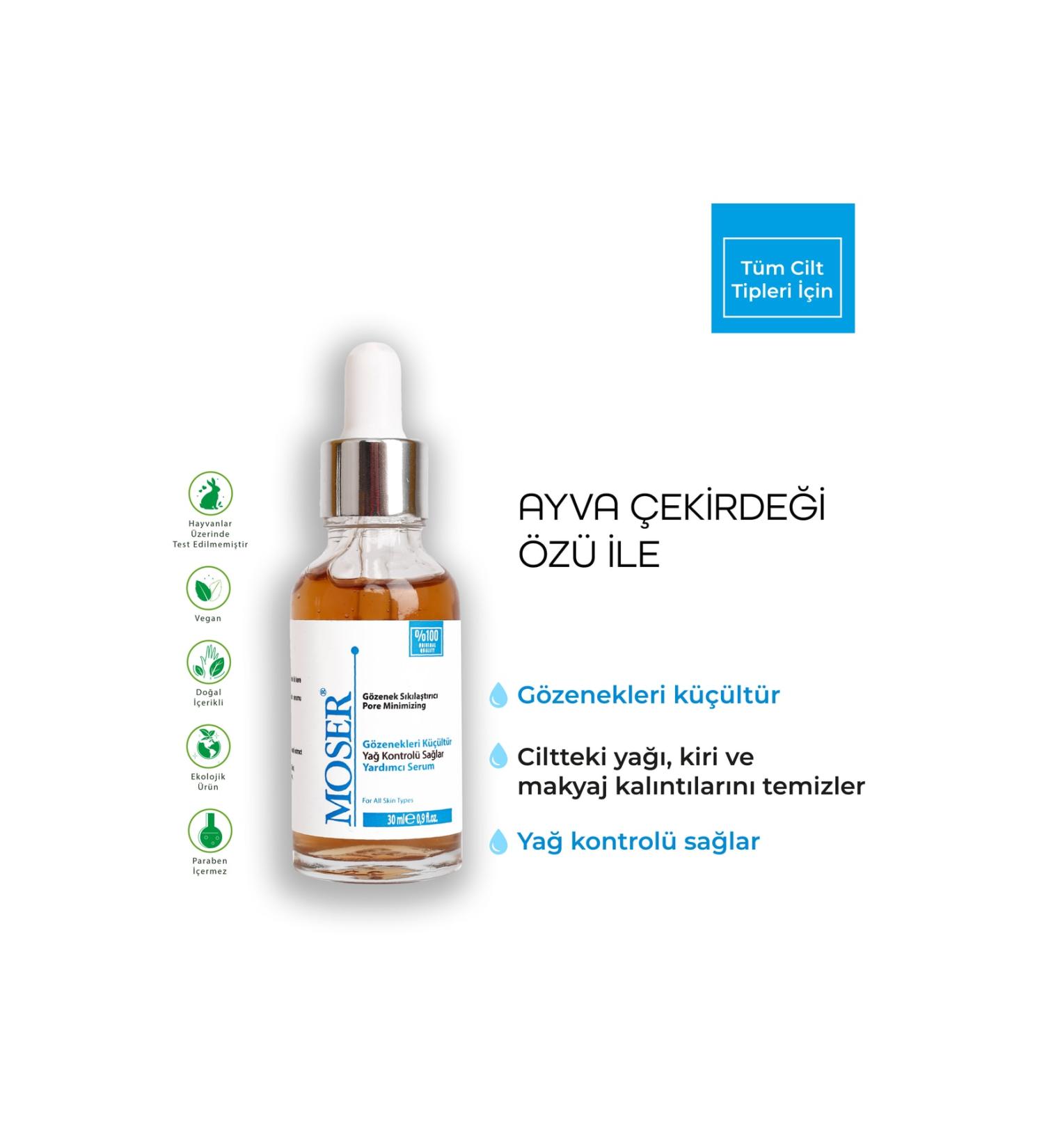 Moser Pore Tightening Quince Seed Extract - Vitamin C - Collagen Skin Serum 30 Ml