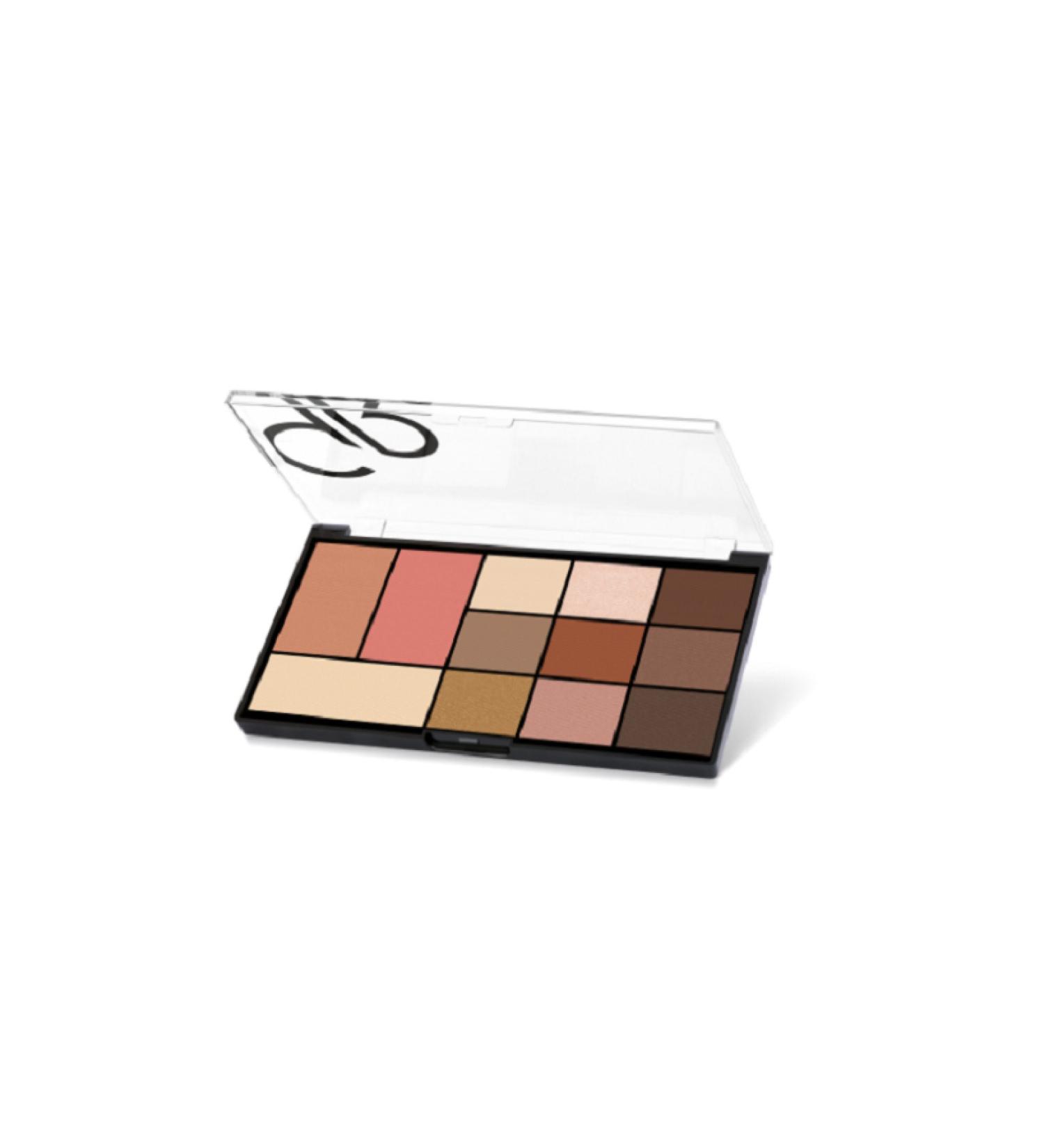 Golden Rose 9 Eyeshadow 1 Blush 1 Bronzer and 1 Highlighter Palette P-gbi-01
