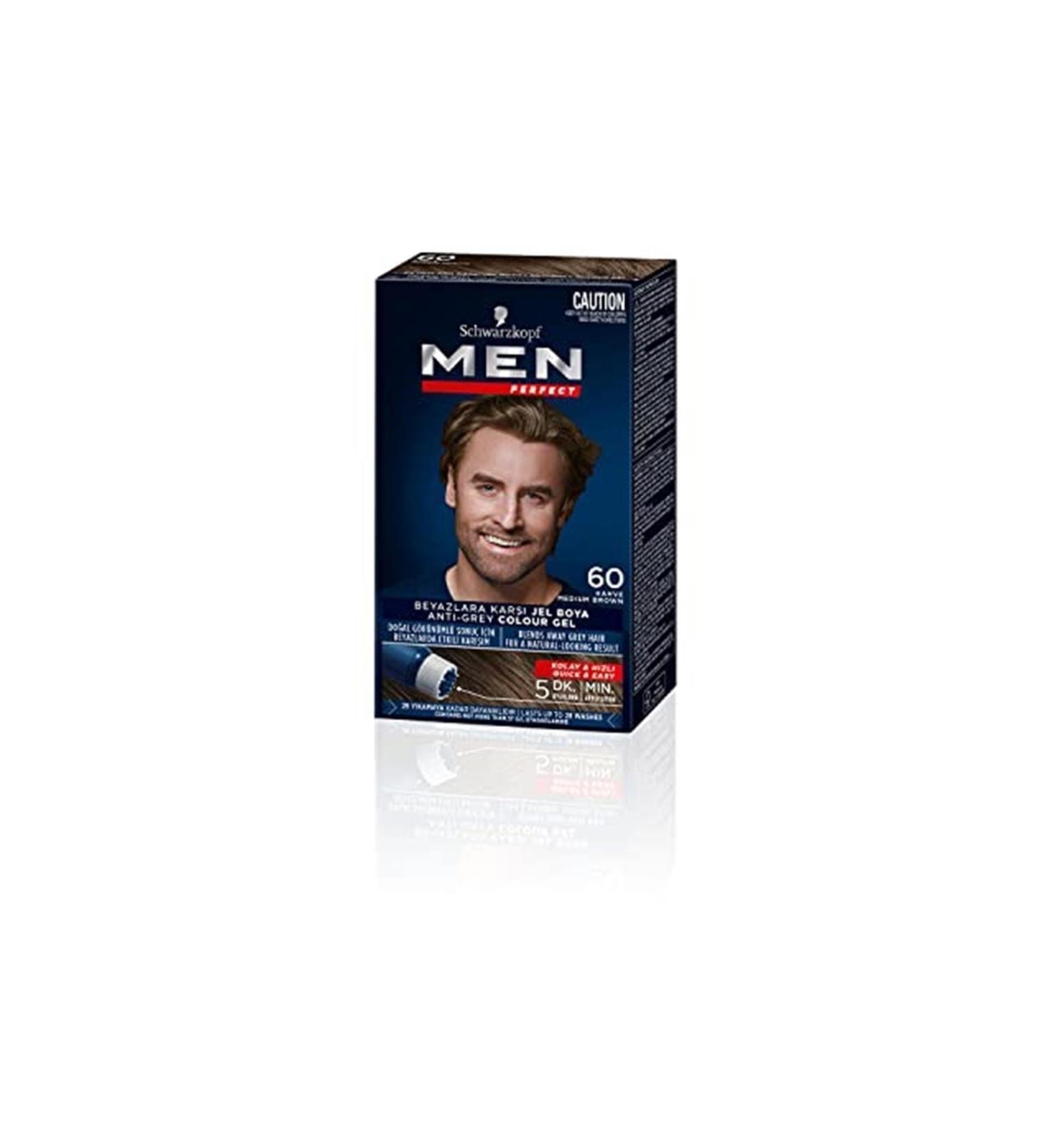 Schwarzkopf Men Perfect Hair Dye 80 - Brown Black 80 Ml